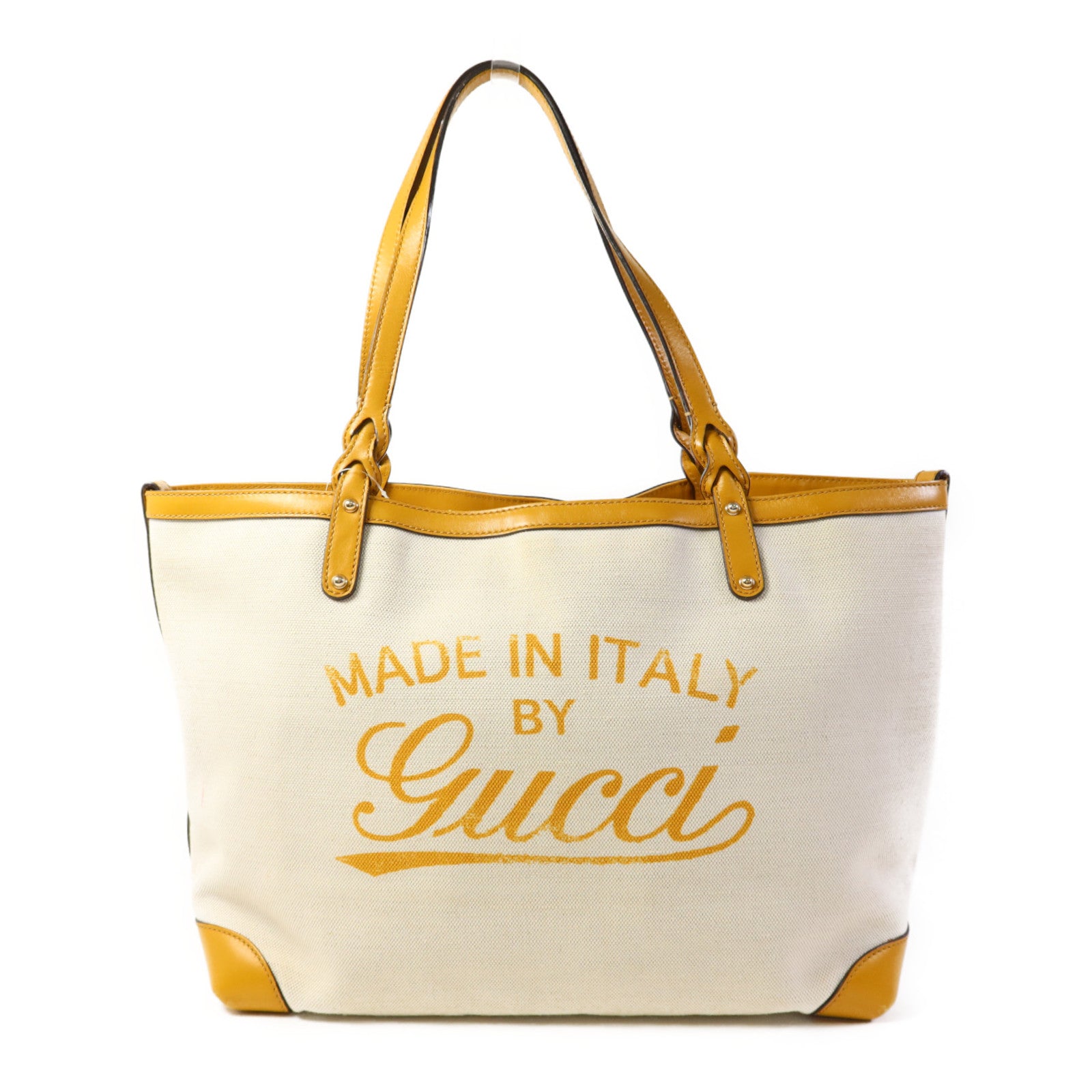 GUCCI 帆布Tote Bag金扣手挽袋