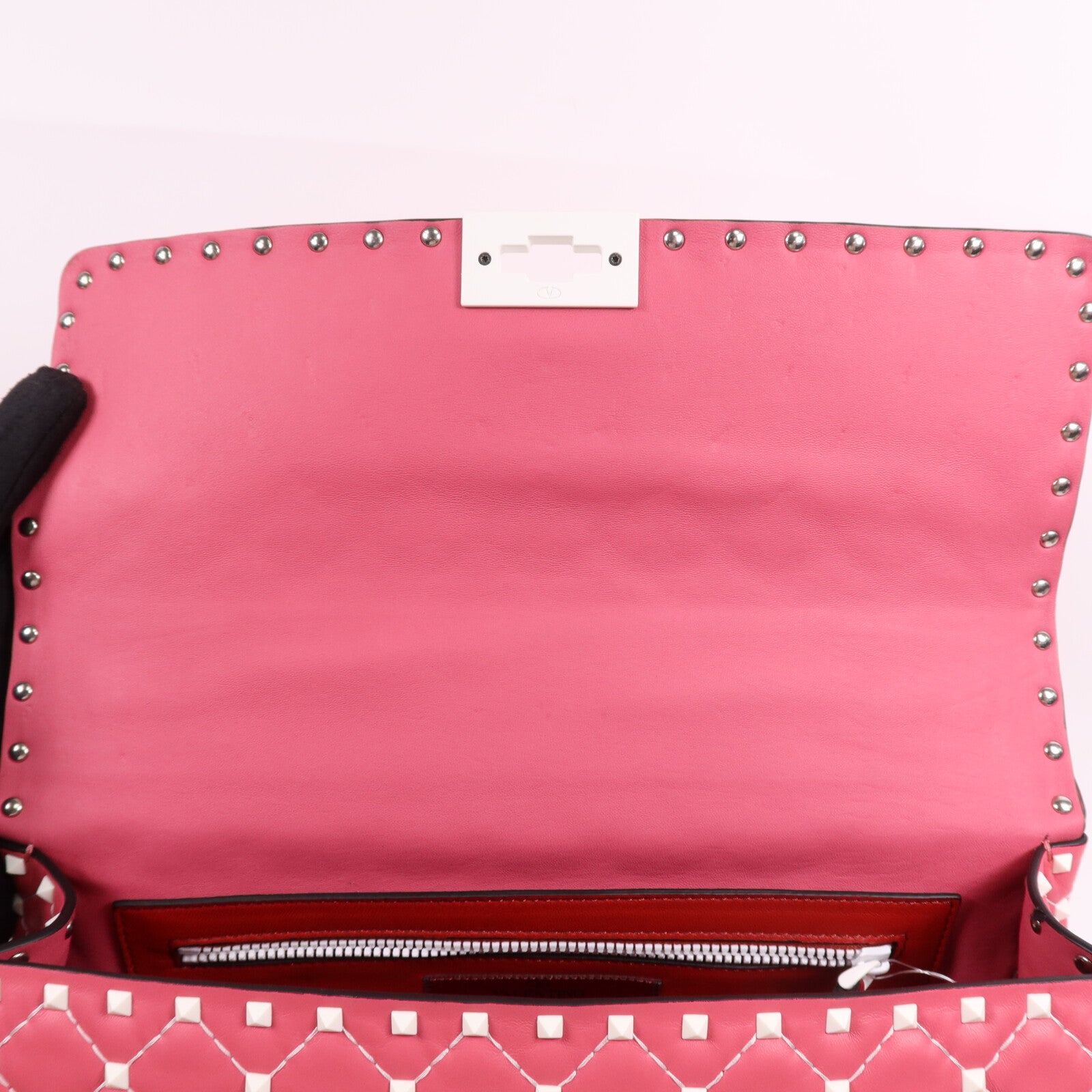 Valentino 牛皮皮革Rocktud Spike手挽肩背兩用袋