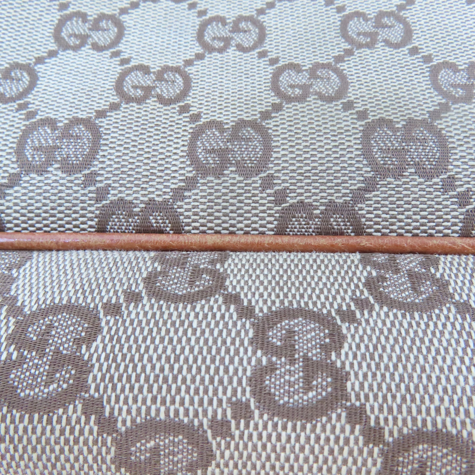 GUCCI 帆布Shoulder Bag銀扣肩背袋啡色