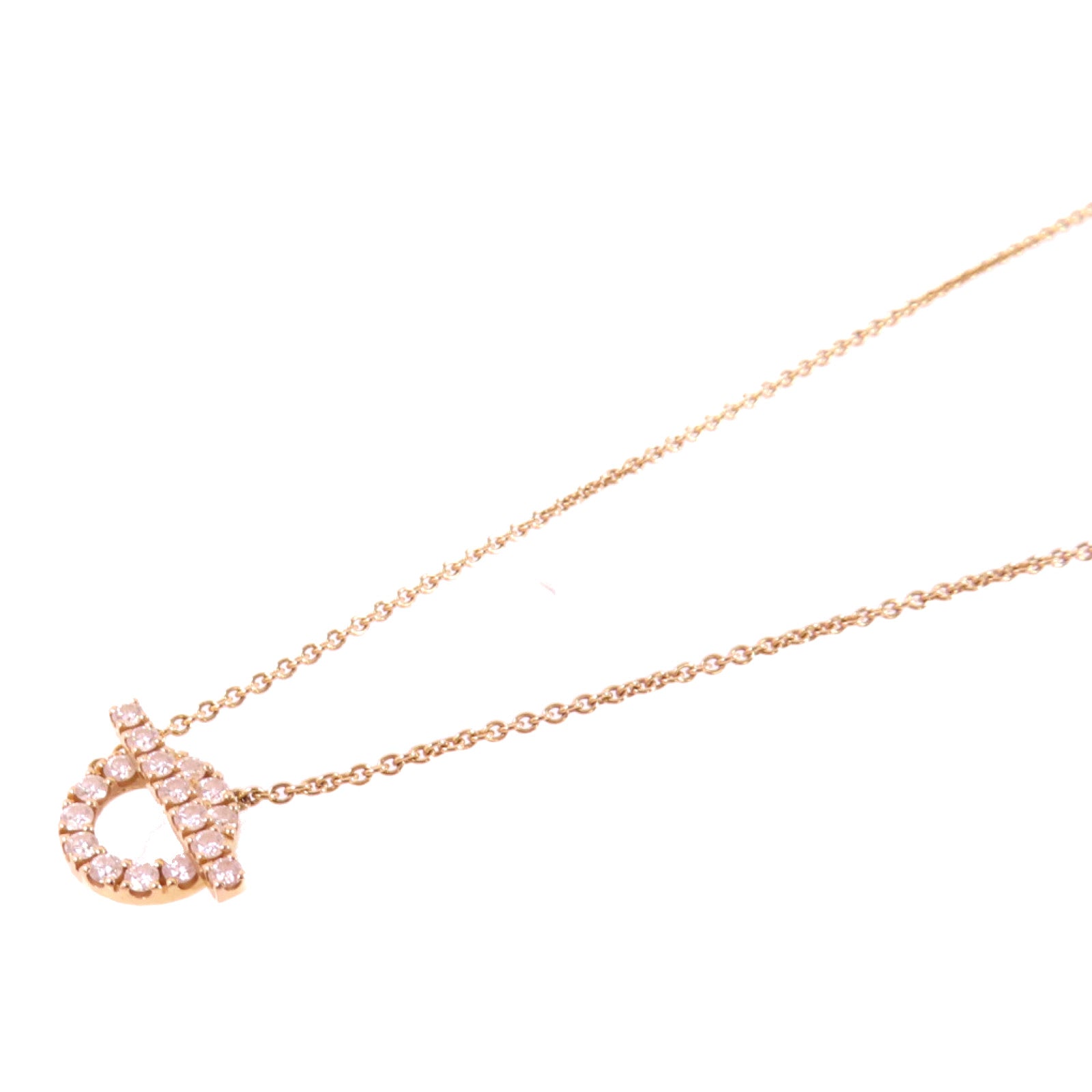 HERMES Diamond Necklace項鏈金色