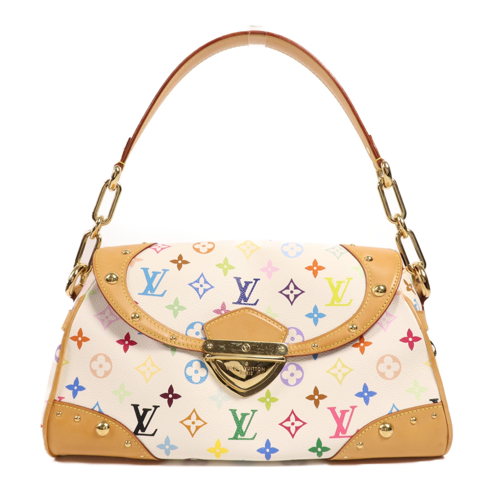 LOUIS VUITTON Monogram Multicolore Beverly MM金扣肩背袋