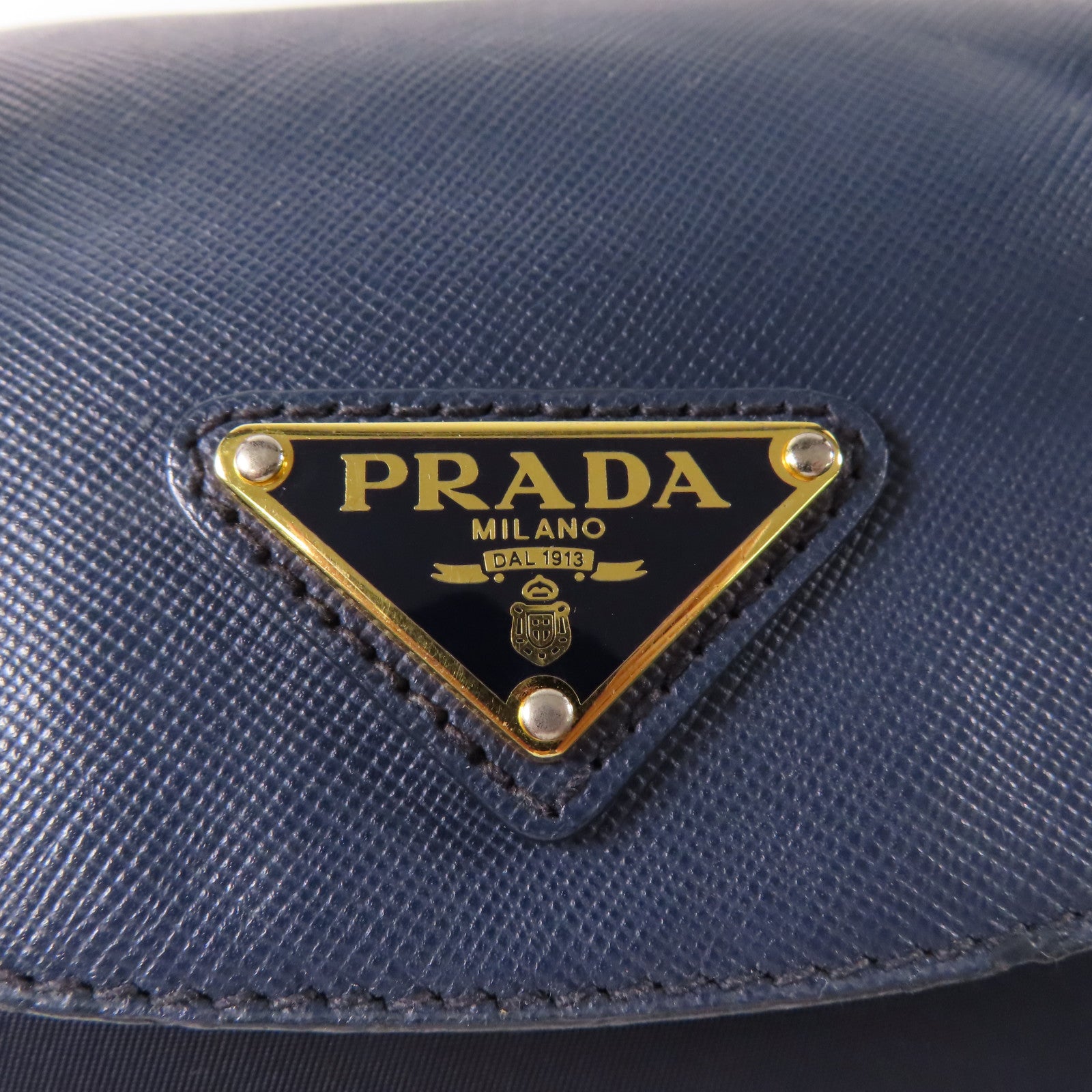 PRADA 尼龍2 way Shoulder金扣手挽肩背兩用袋