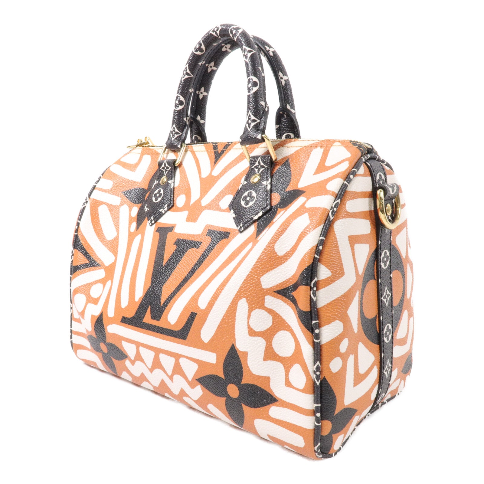 LOUIS VUITTON Monogram Giant LV Crafty Speedy Bandouliere 25手挽肩背兩用袋