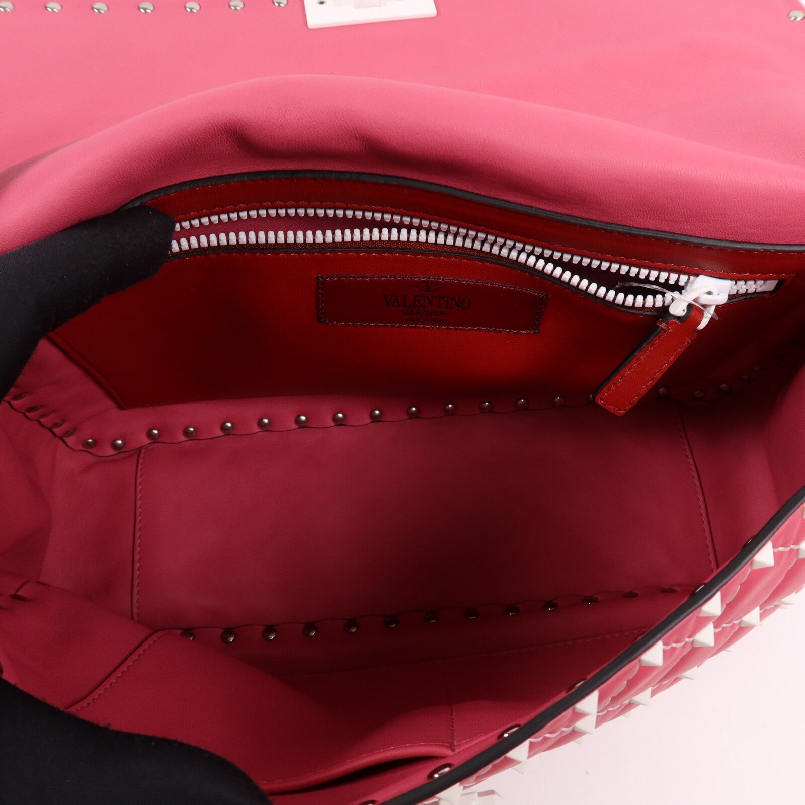 Valentino 牛皮皮革Rocktud Spike手挽肩背兩用袋