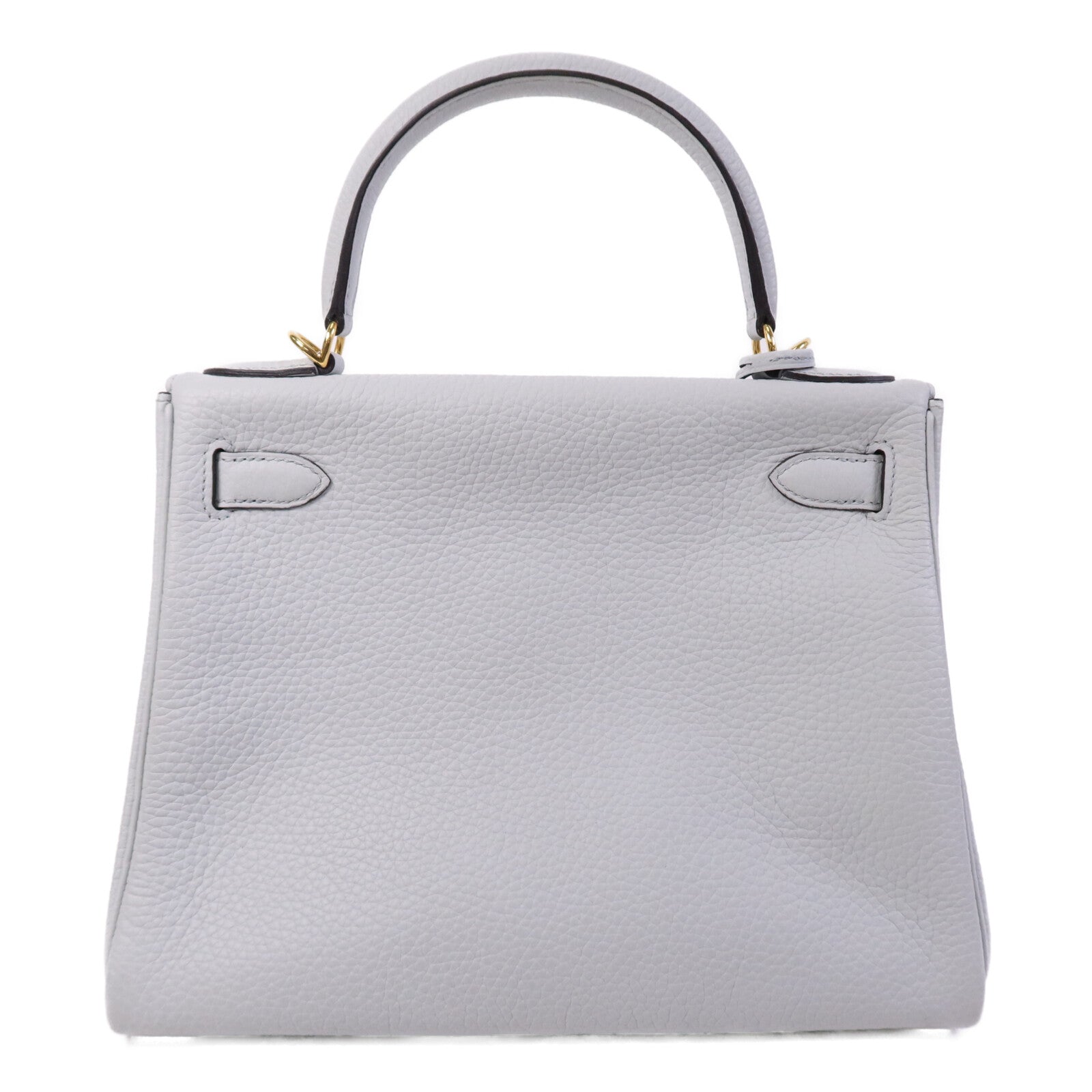 HERMES 【激減優惠】Togo皮革Kelly 28金扣手挽肩背兩用袋Blue Pale