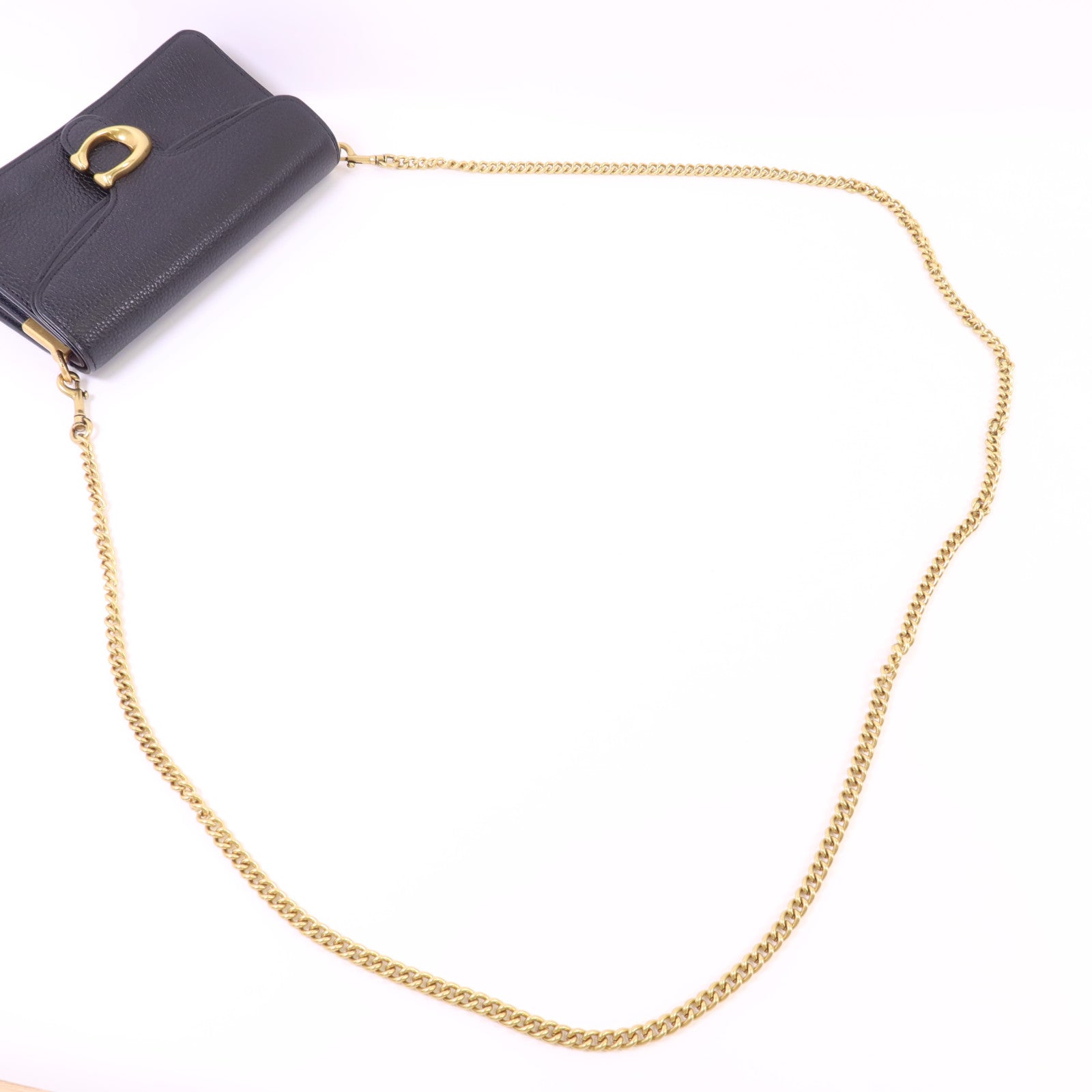 COACH 牛皮皮革2 Way Shoulder Bag金扣手挽肩背兩用袋