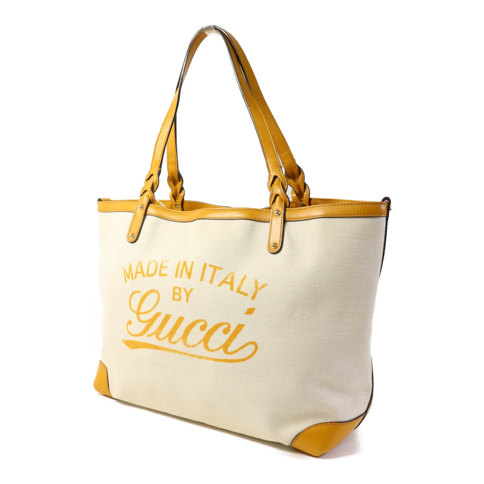 GUCCI 帆布Tote Bag金扣手挽袋