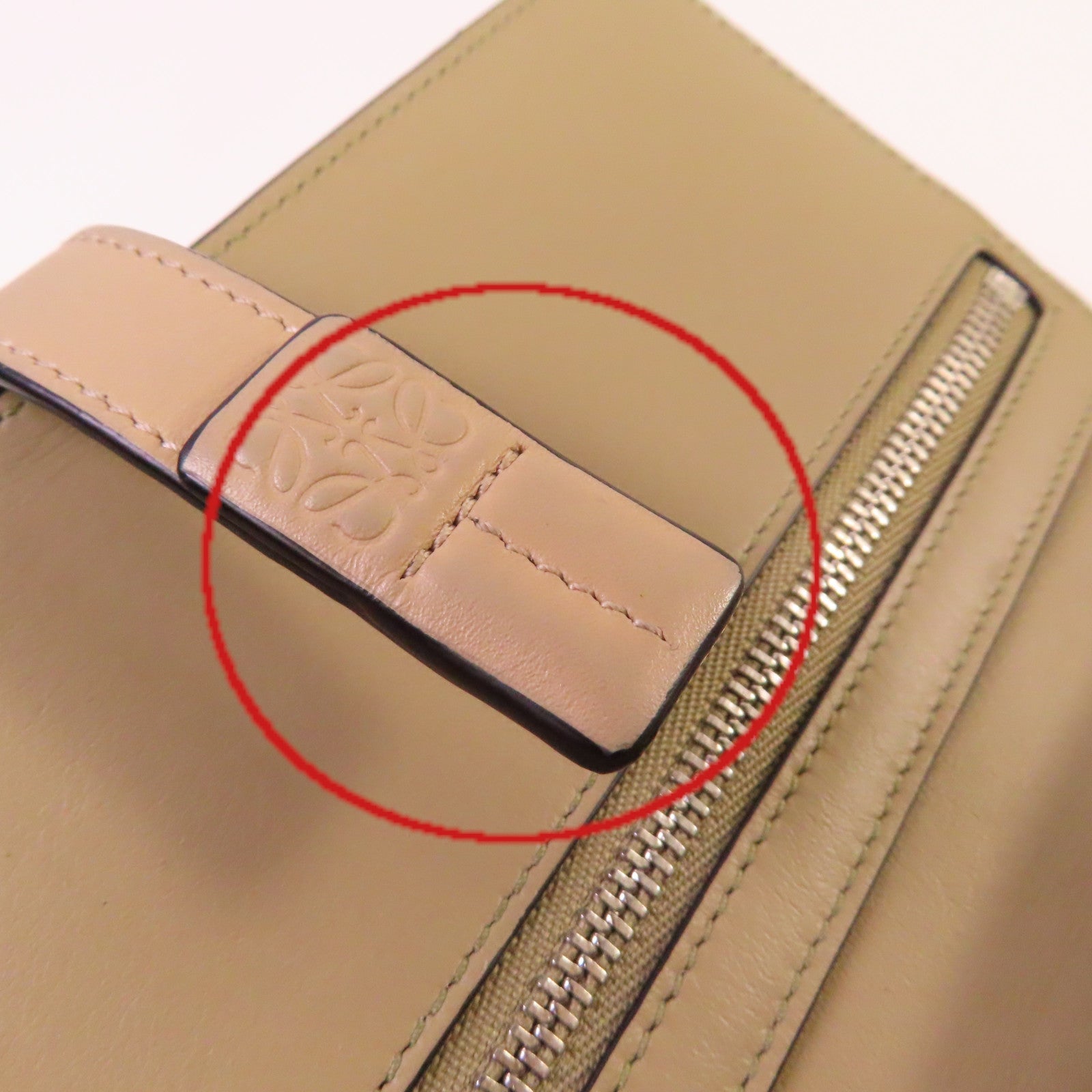 LOEWE 【激減優惠】牛皮皮革Long Vertical Wallet長錢包灰色