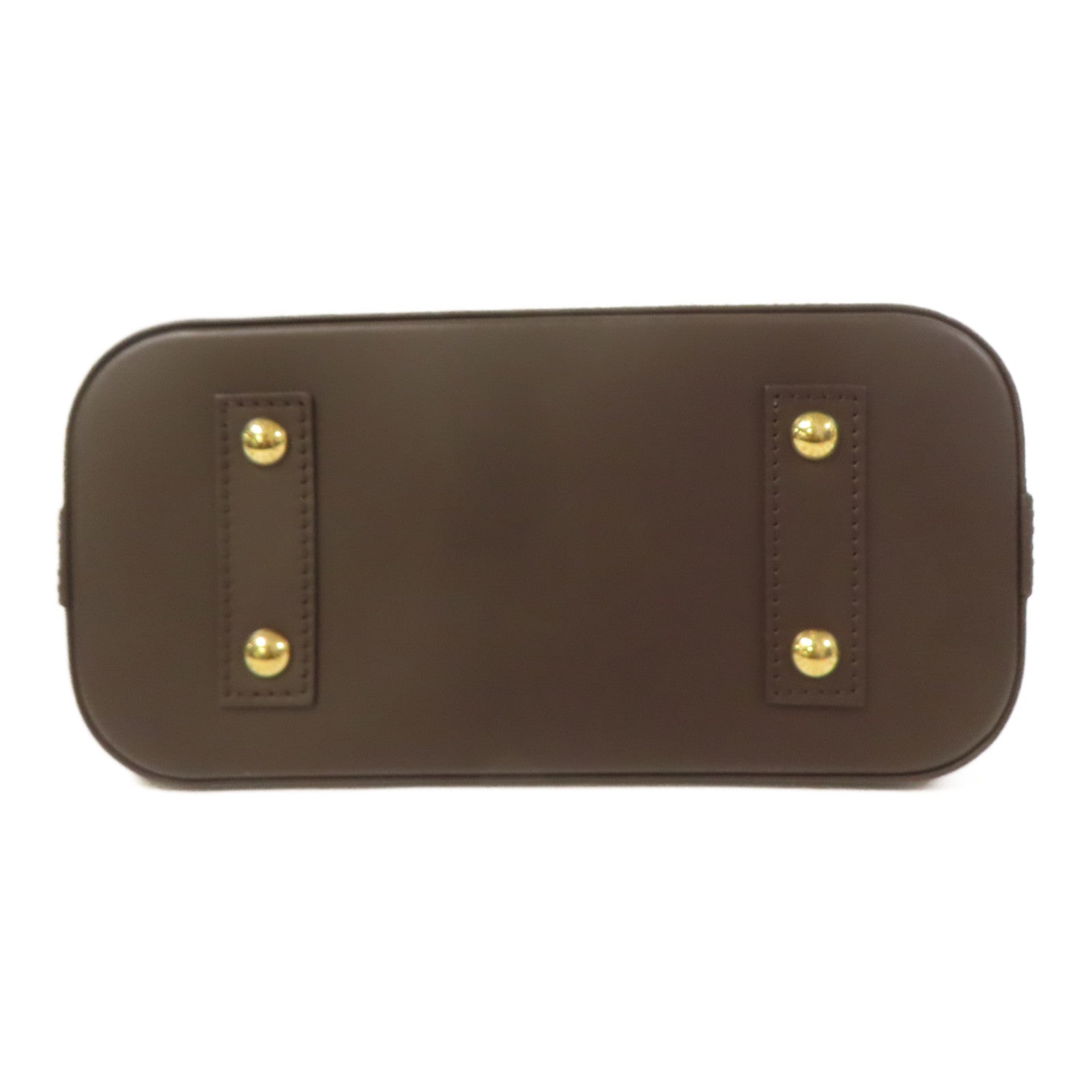 LOUIS VUITTON Damier Alma BB金扣手挽肩背兩用袋棕色