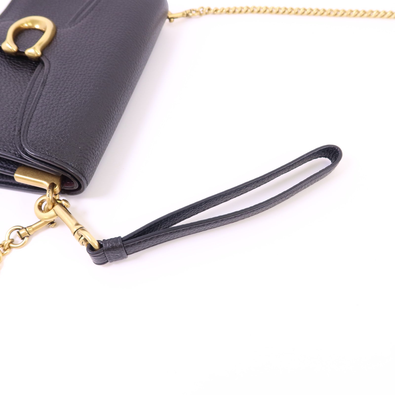 COACH 牛皮皮革2 Way Shoulder Bag金扣手挽肩背兩用袋