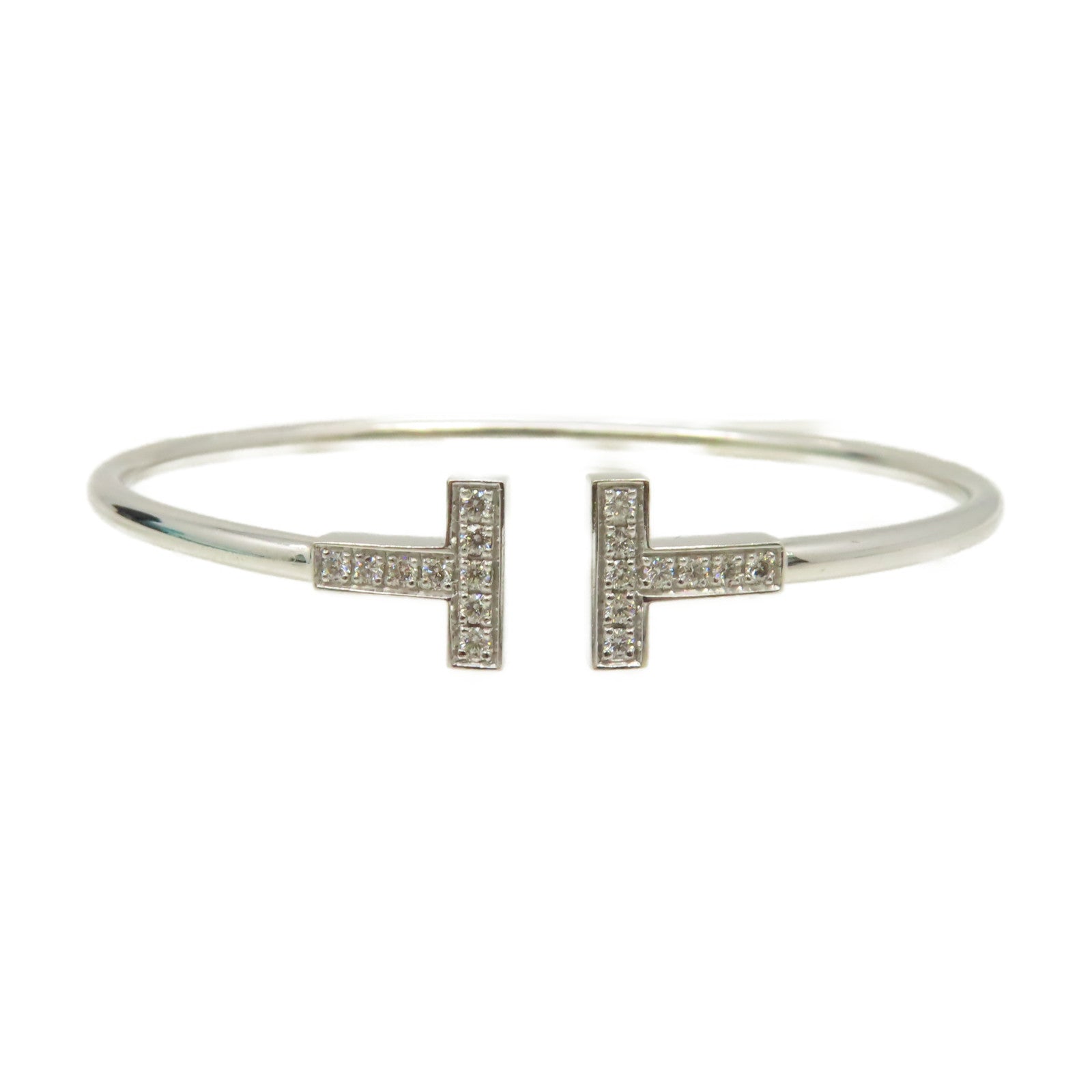 TIFFANY＆CO 【激減優惠】18K白金T Wire Bracelet鑽石手鏈