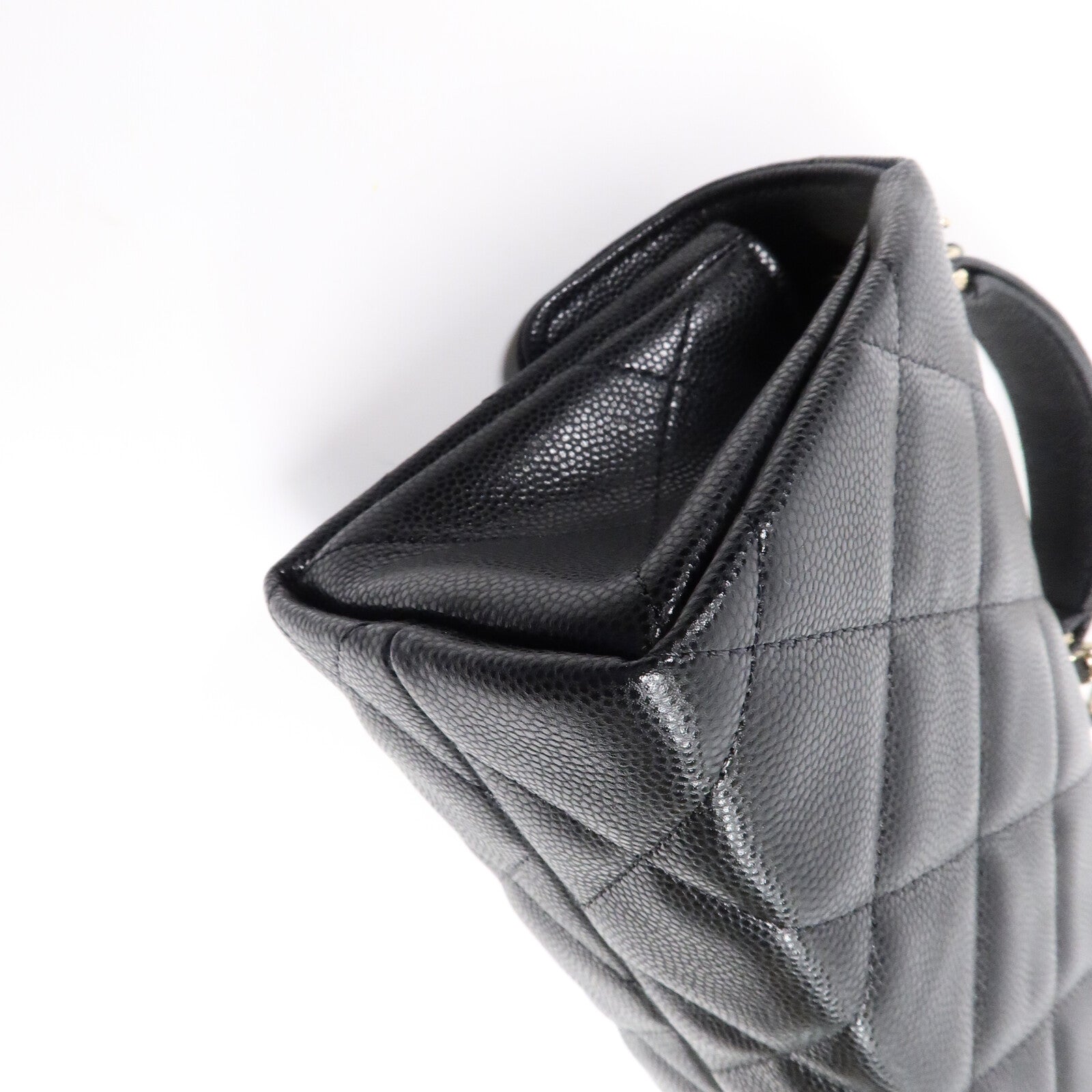 CHANEL 牛皮皮革Mini Top Handle鏈帶手挽肩背兩用袋