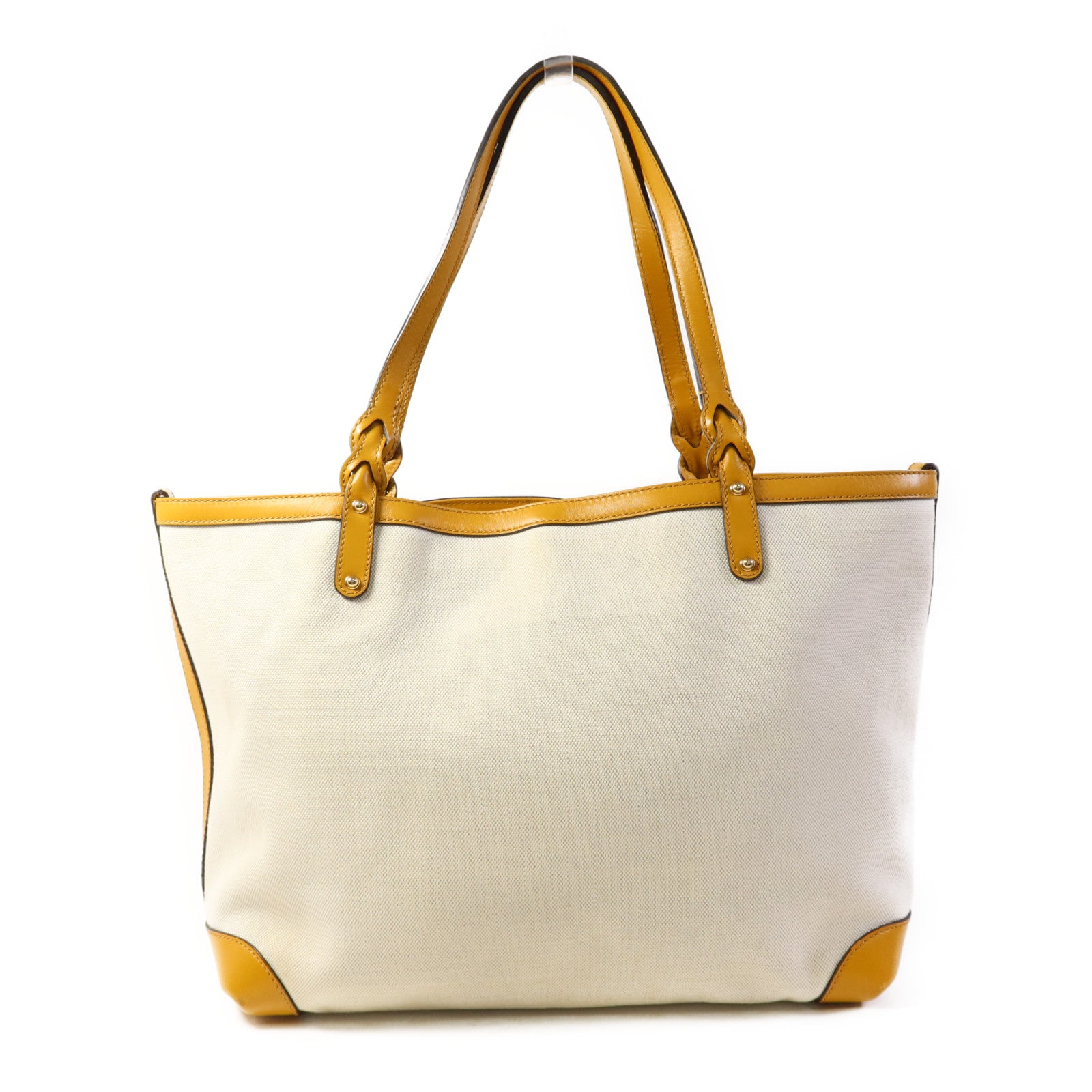 GUCCI 帆布Tote Bag金扣手挽袋