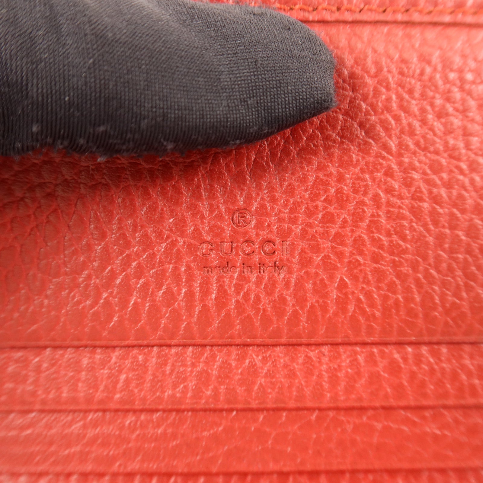GUCCI 【激減優惠】牛皮皮革GG Marmont金扣錢包