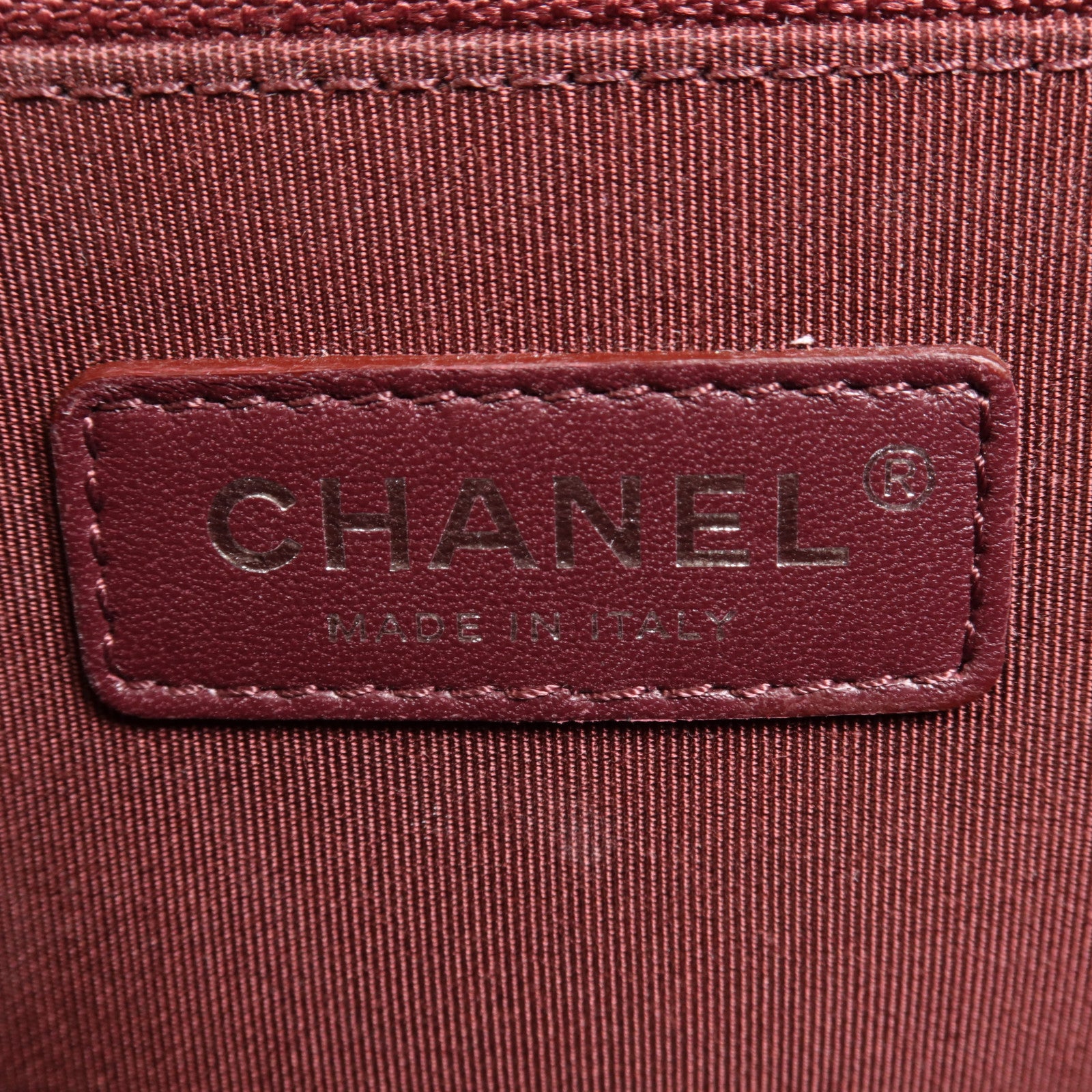 CHANEL 羊皮皮革Chain Shoulder銀扣肩背袋