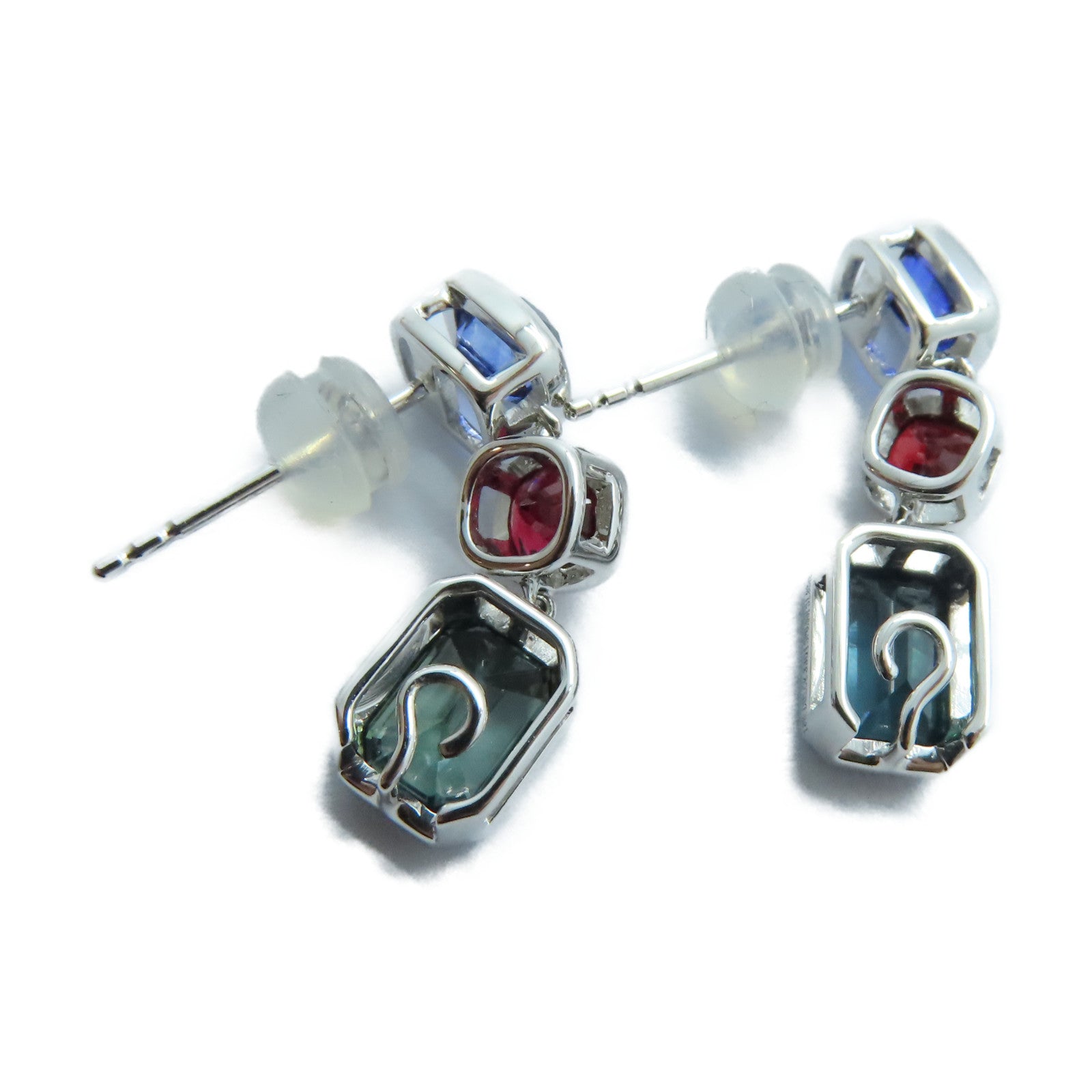 JEWELRY 18K白金Sapphire Earrings 1.83ct藍寶石耳環