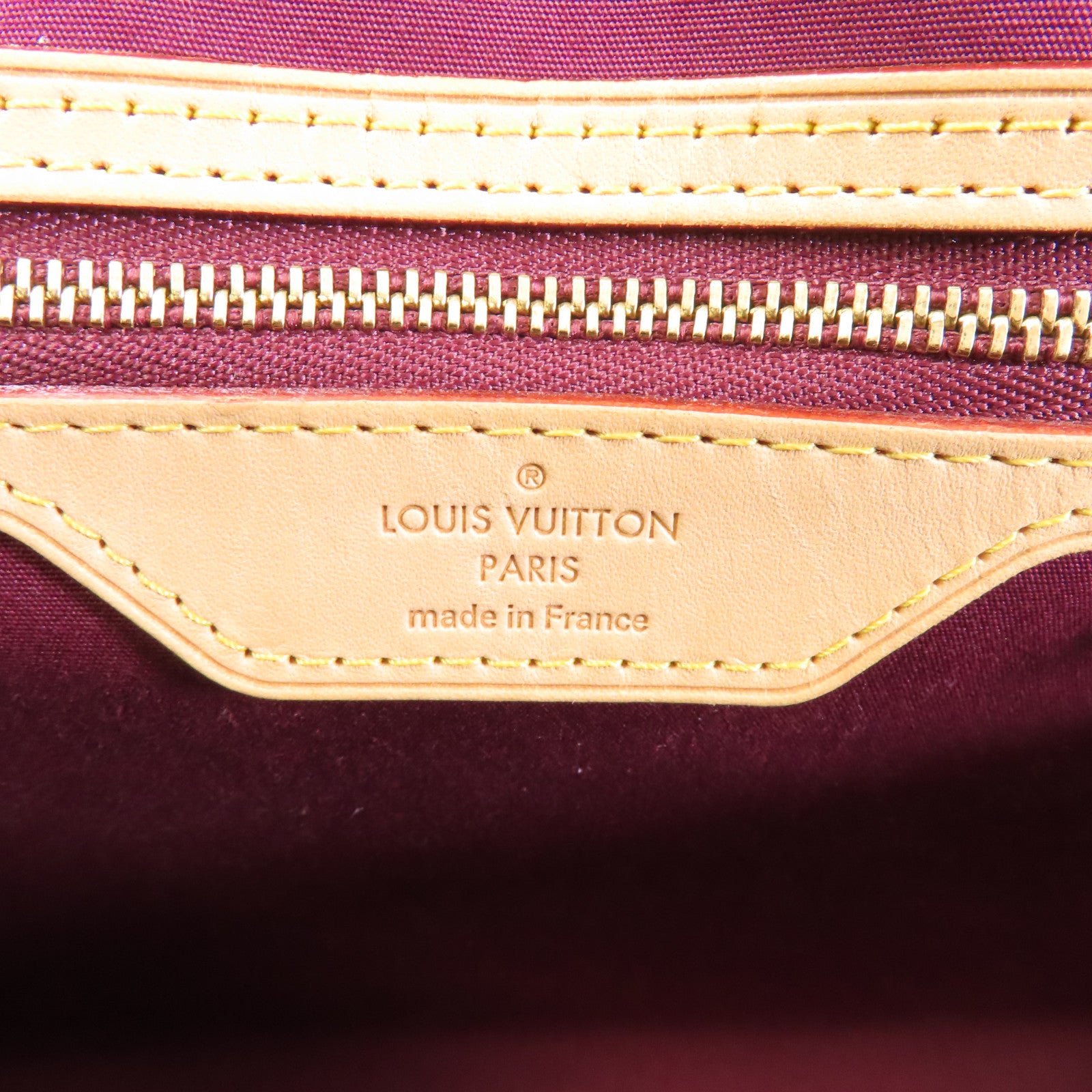 LOUIS VUITTON Vernis Brea Bag金扣手挽肩背兩用袋紅色