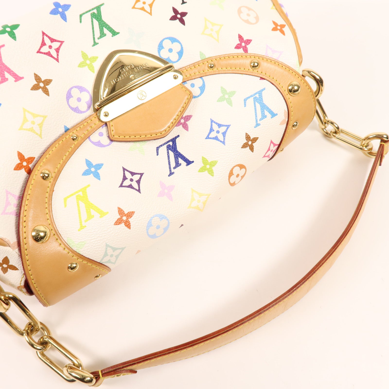 LOUIS VUITTON Monogram Multicolore Beverly MM金扣肩背袋