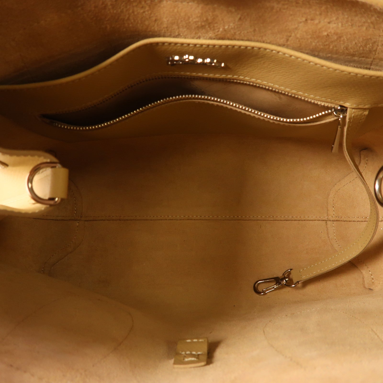 Longchamp 牛皮皮革2 Way Shoulder銀扣手挽肩背兩用袋