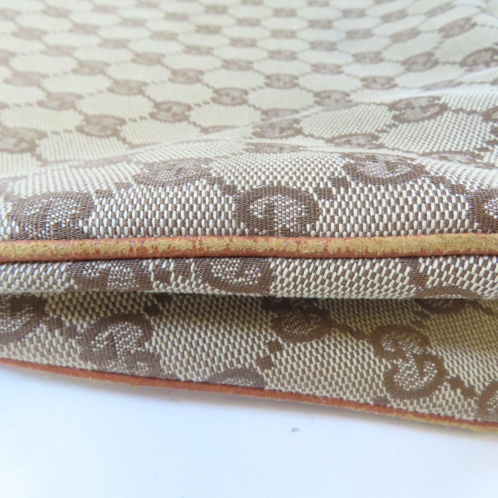 GUCCI 帆布Shoulder Bag銀扣肩背袋啡色