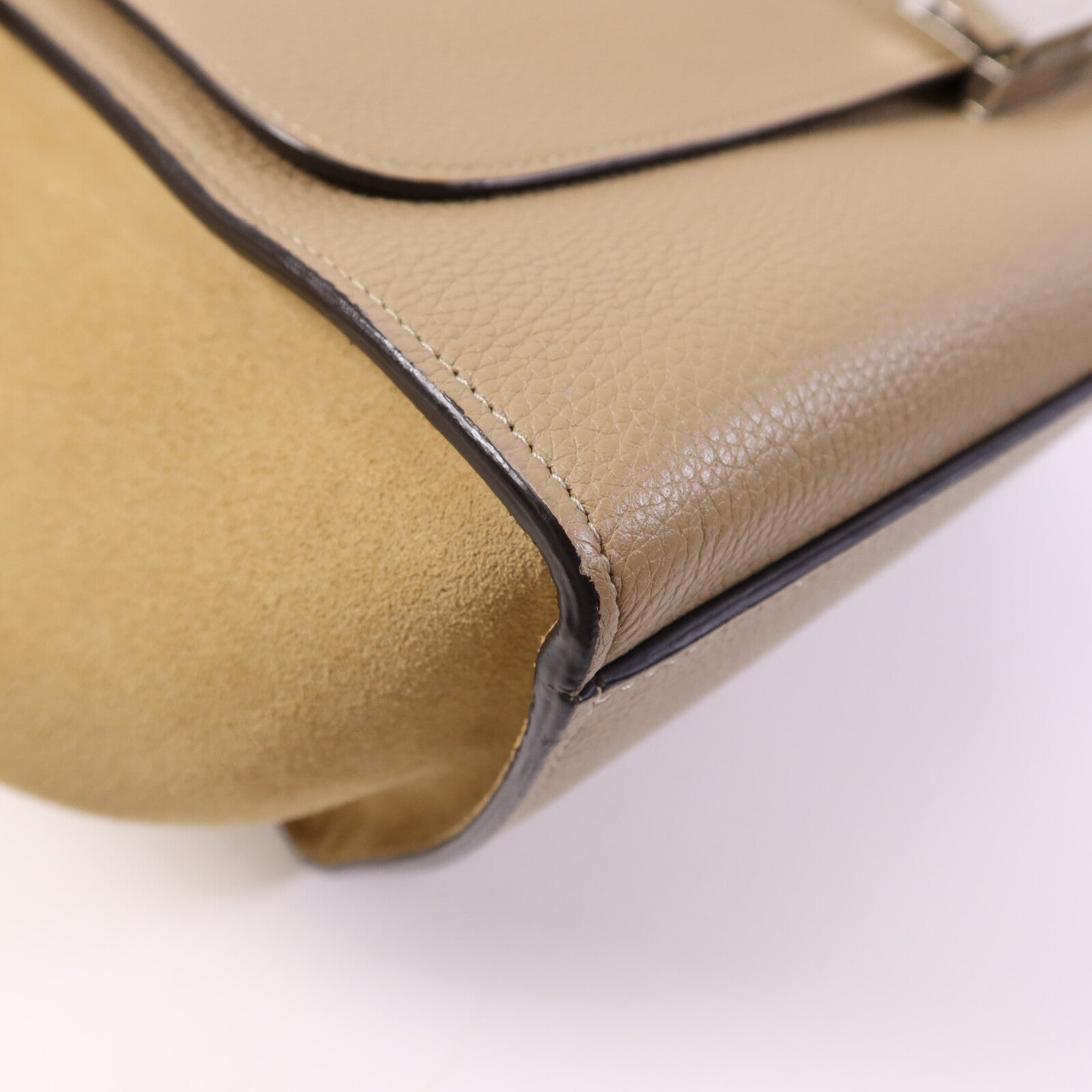 CELINE 【激減優惠】牛皮皮革Trapeze銀扣手挽肩背兩用袋