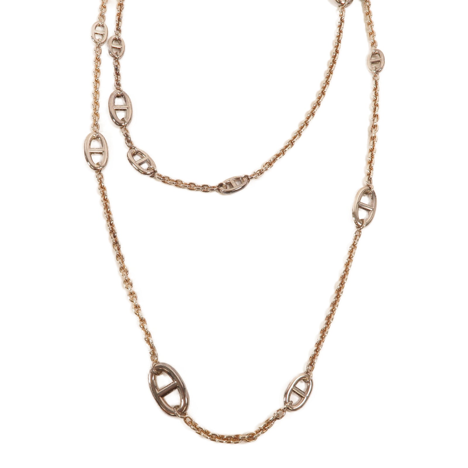HERMES 925純銀Farandole Long Necklace 160項鍊