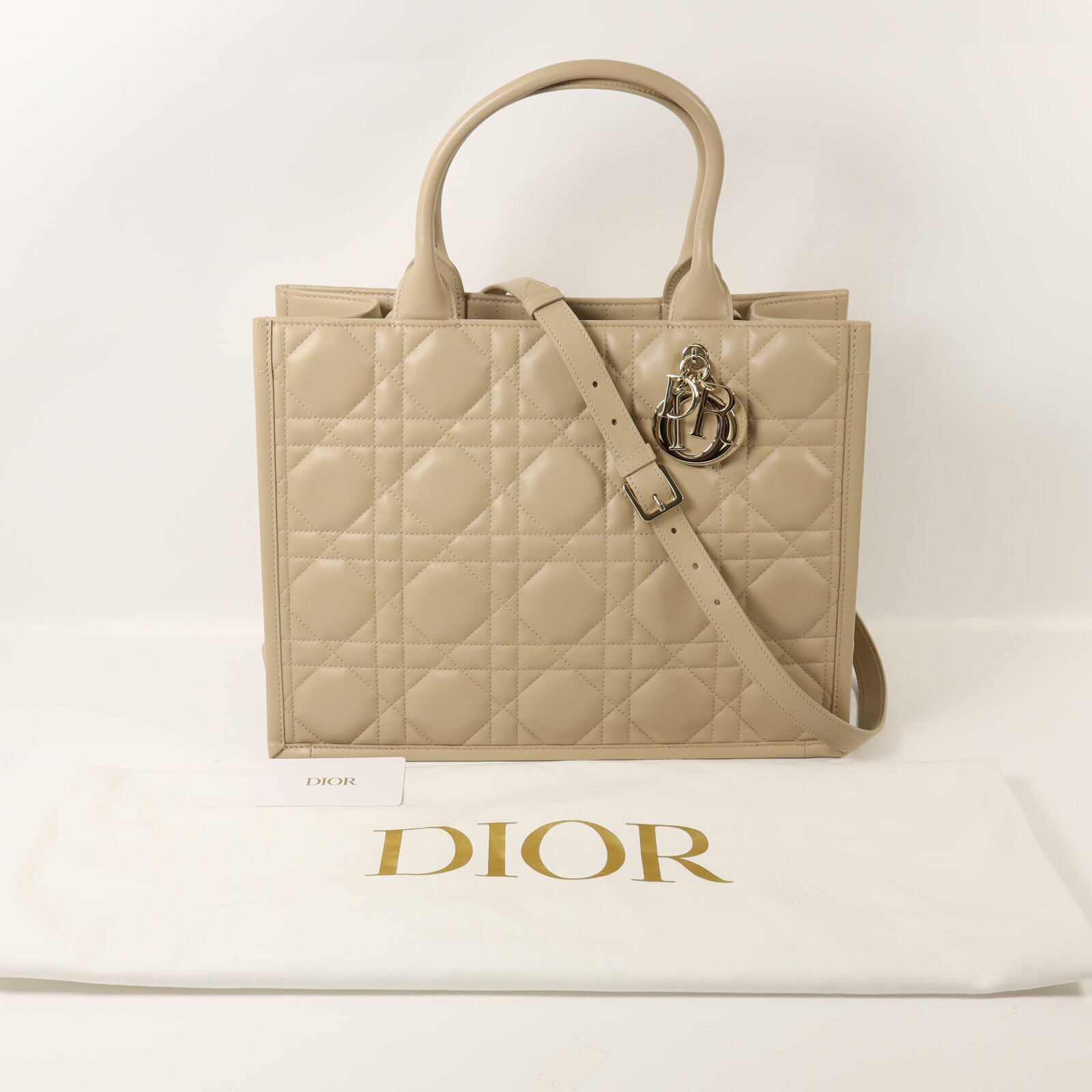 Dior 牛皮皮革Book Tote Medium手挽肩背兩用袋