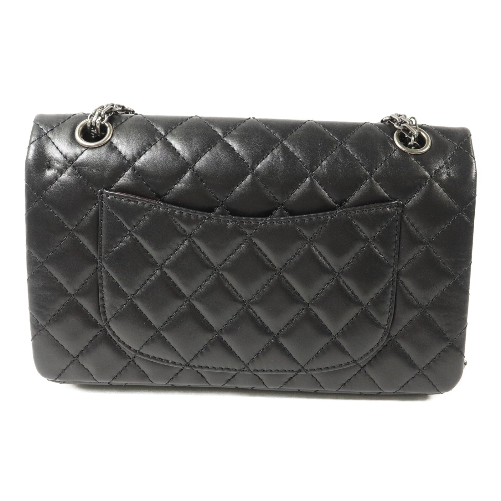 CHANEL 牛皮皮革2.55 Small鏈帶手挽肩背兩用袋