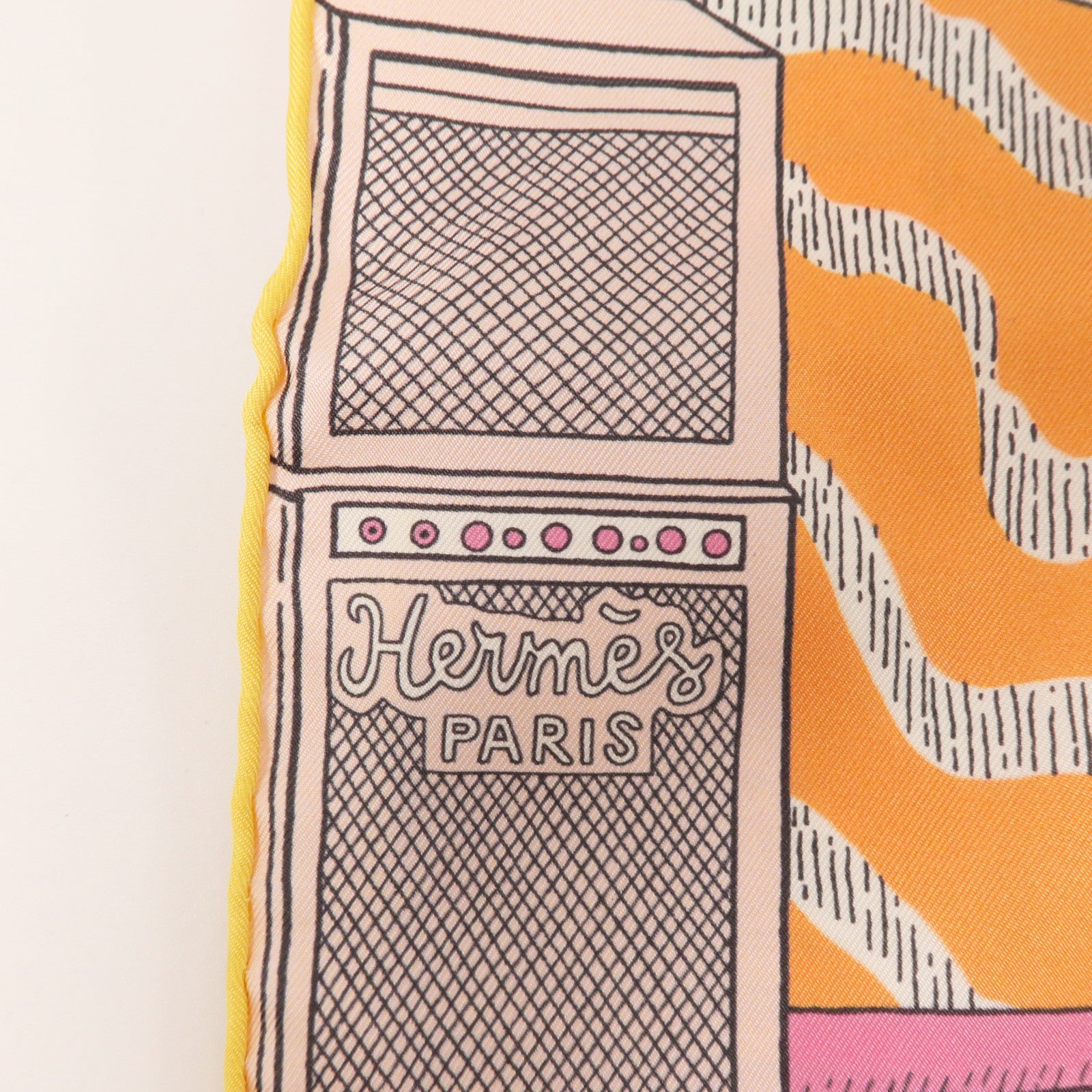 HERMES 絲質Le Premier Chant, Wow! Scarf 30x180cm絲巾