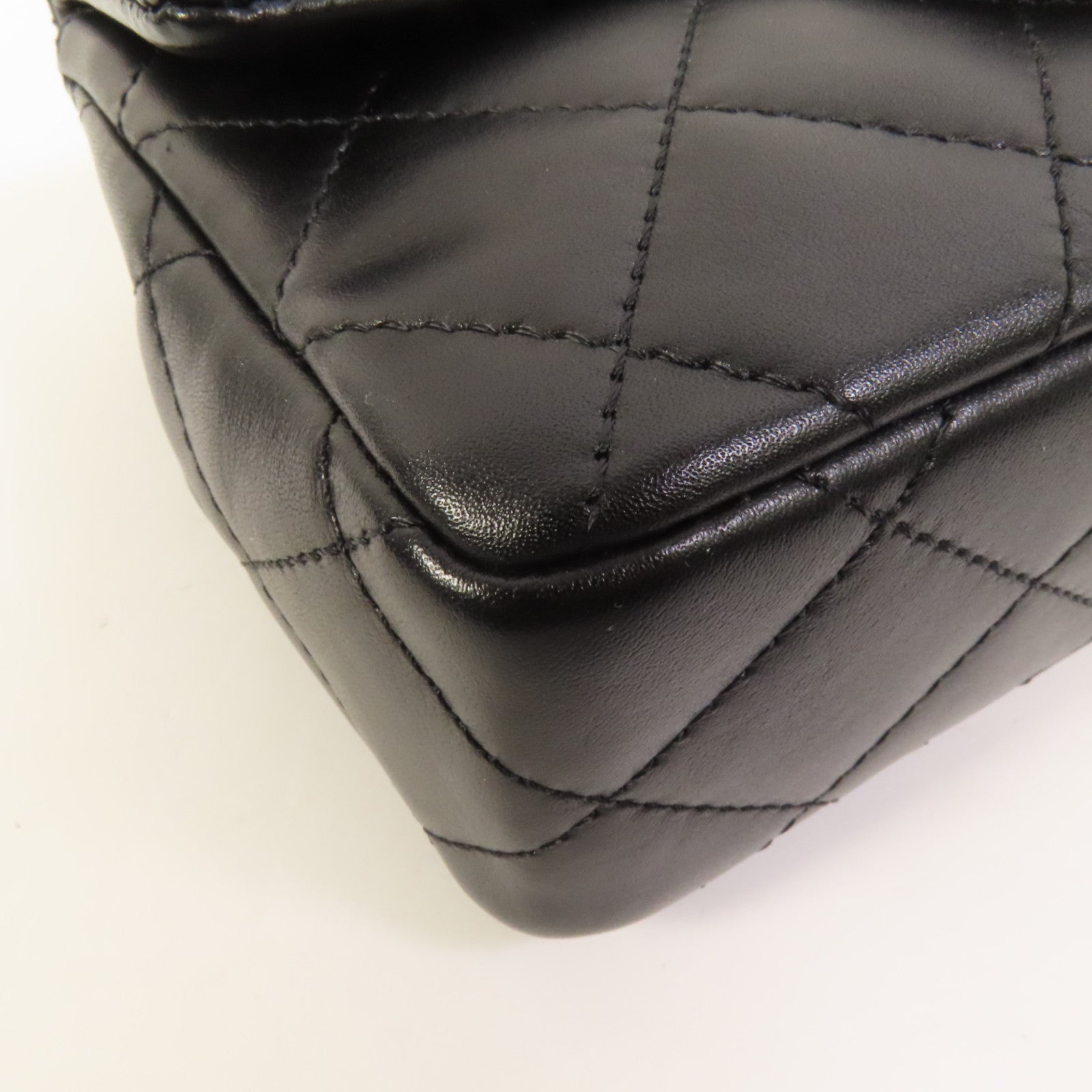 CHANEL 牛皮皮革Top Handle金扣手挽肩背兩用袋