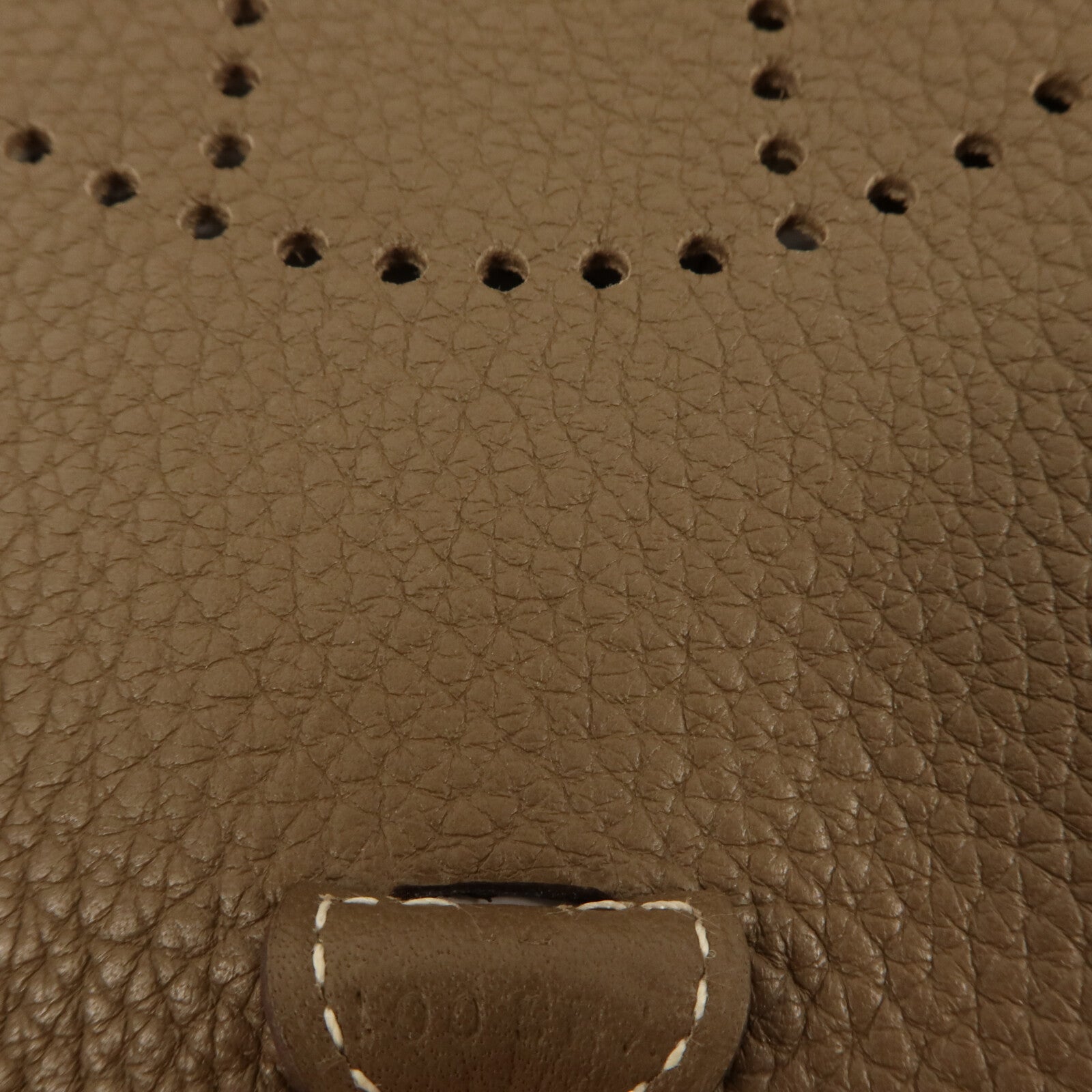 HERMES Clemence皮革Evelyne TPM肩背袋Etoupe