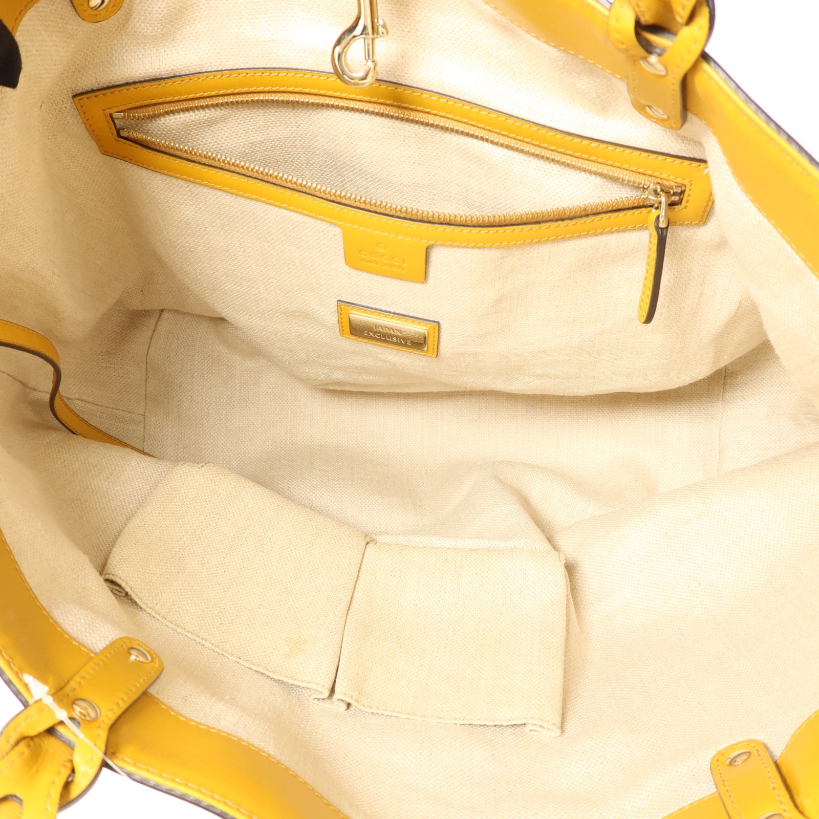 GUCCI 帆布Tote Bag金扣手挽袋