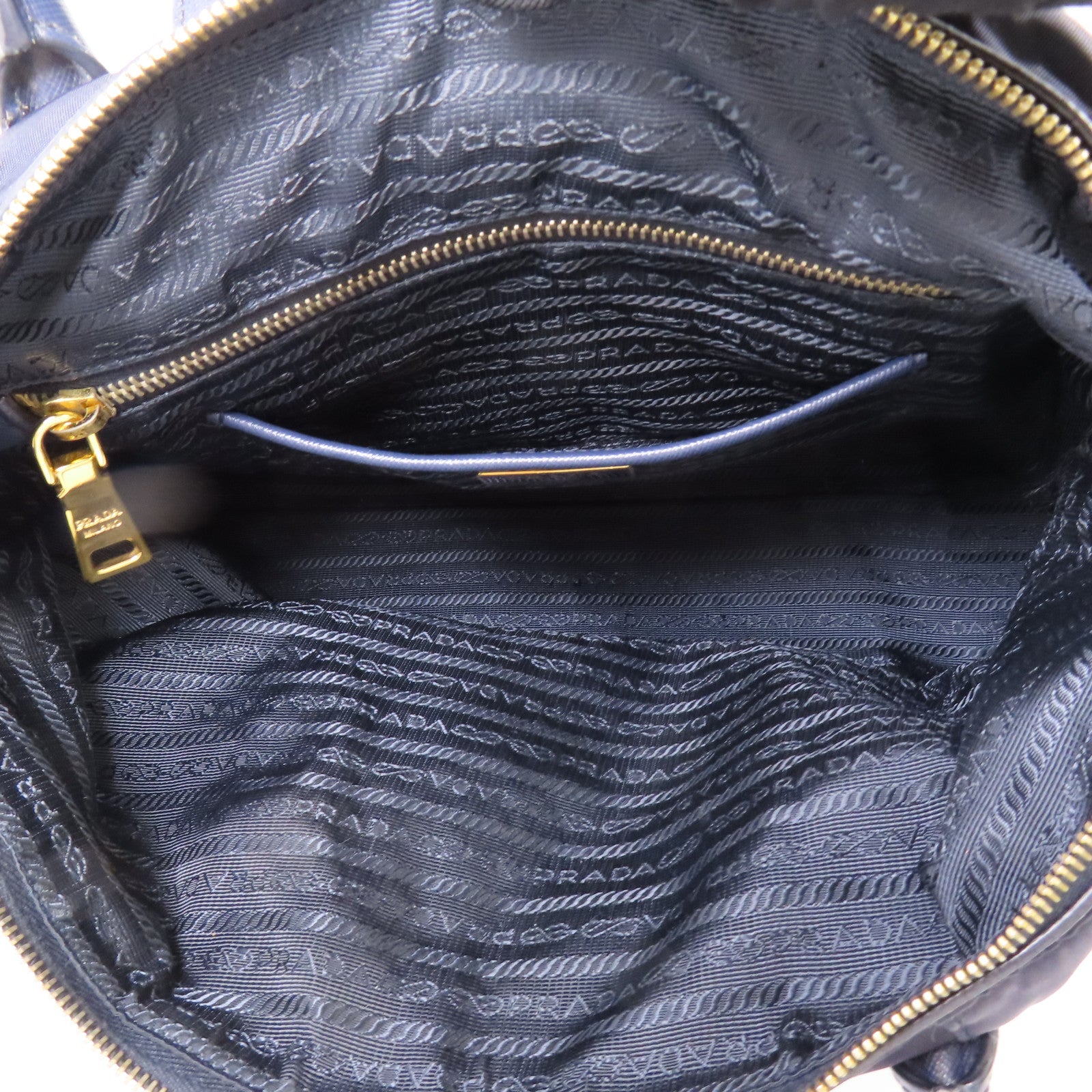 PRADA 尼龍2 way Shoulder金扣手挽肩背兩用袋