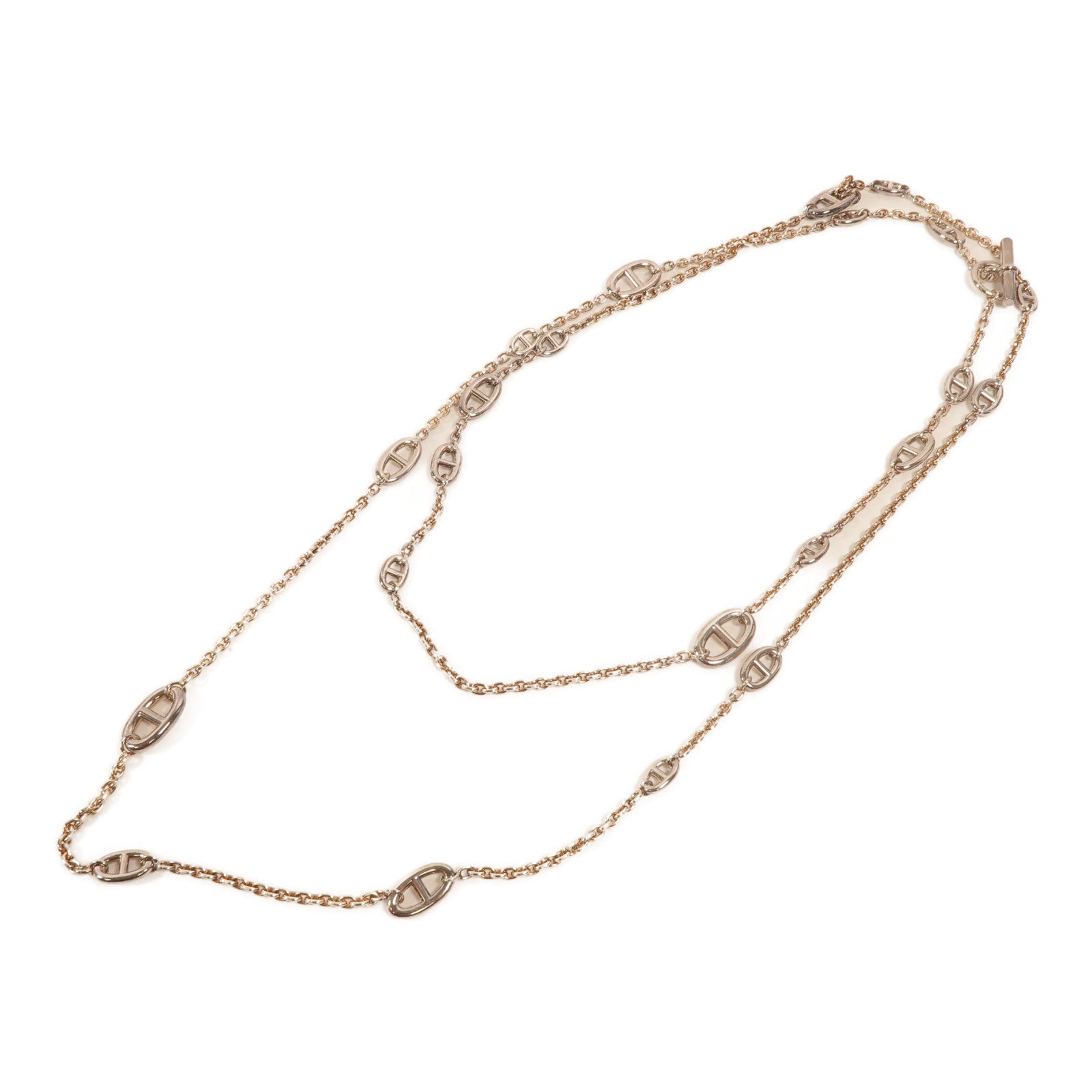 HERMES 925純銀Farandole Long Necklace 160項鍊