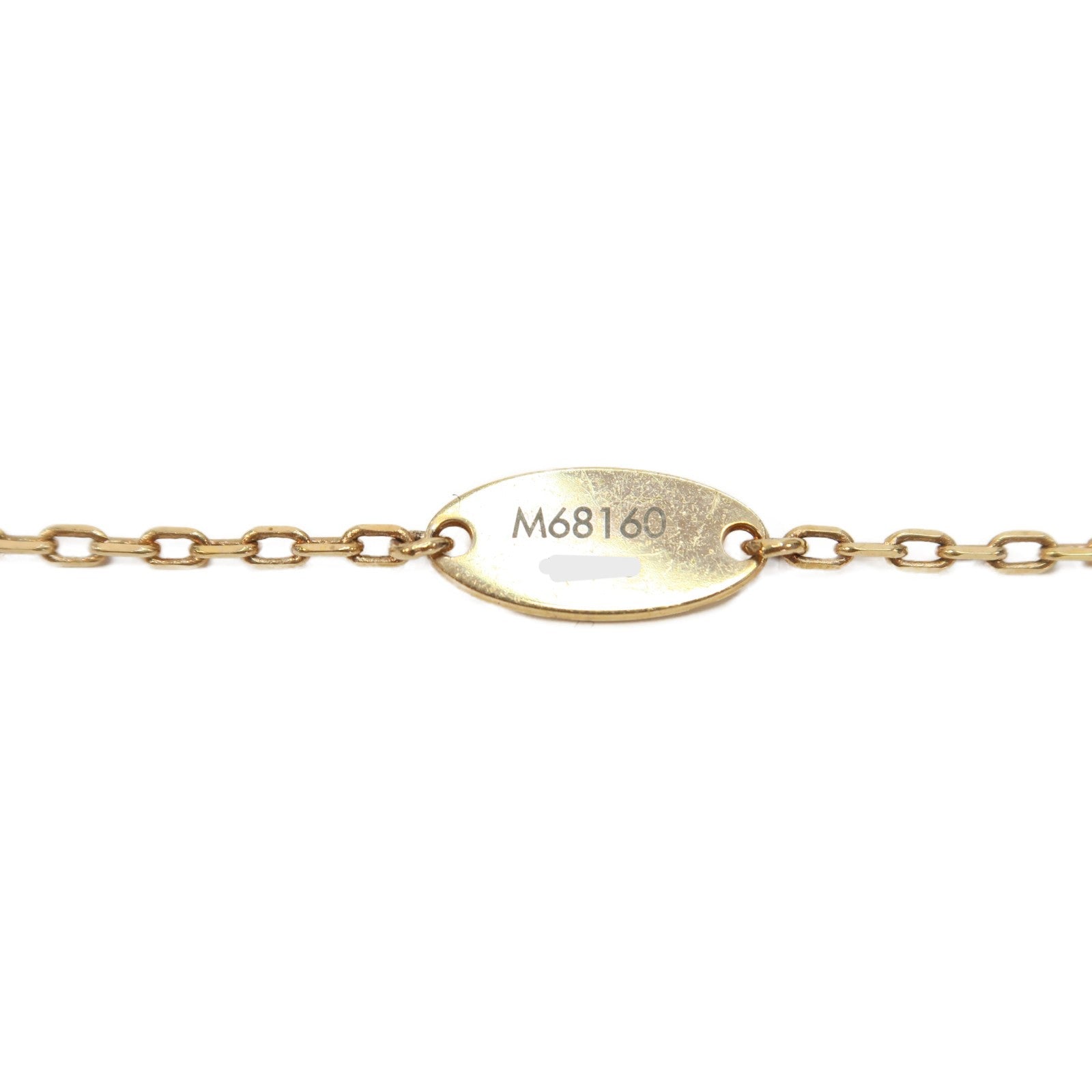 LOUIS VUITTON 【激減優惠】黃銅Lv&V Strass項鍊粉紅色/紅色