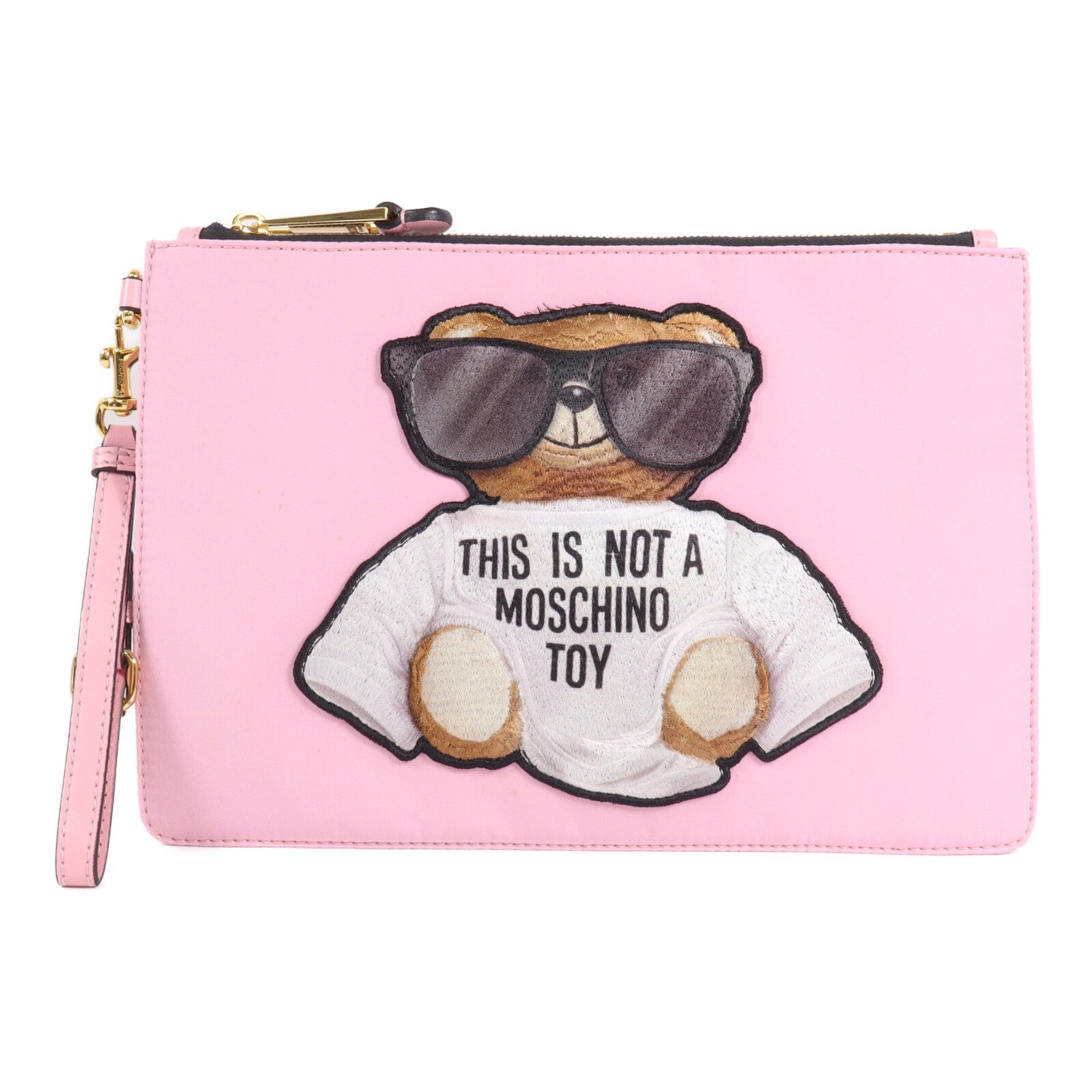 MOSCHINO 尼龍Bear Pouch手拿包