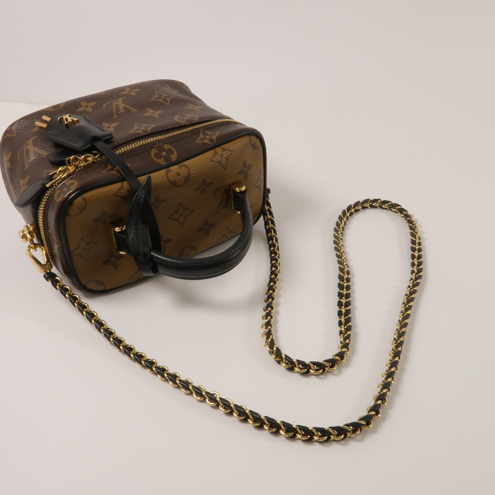 LOUIS VUITTON Monogram Reverse Vanity PM手挽肩背兩用袋