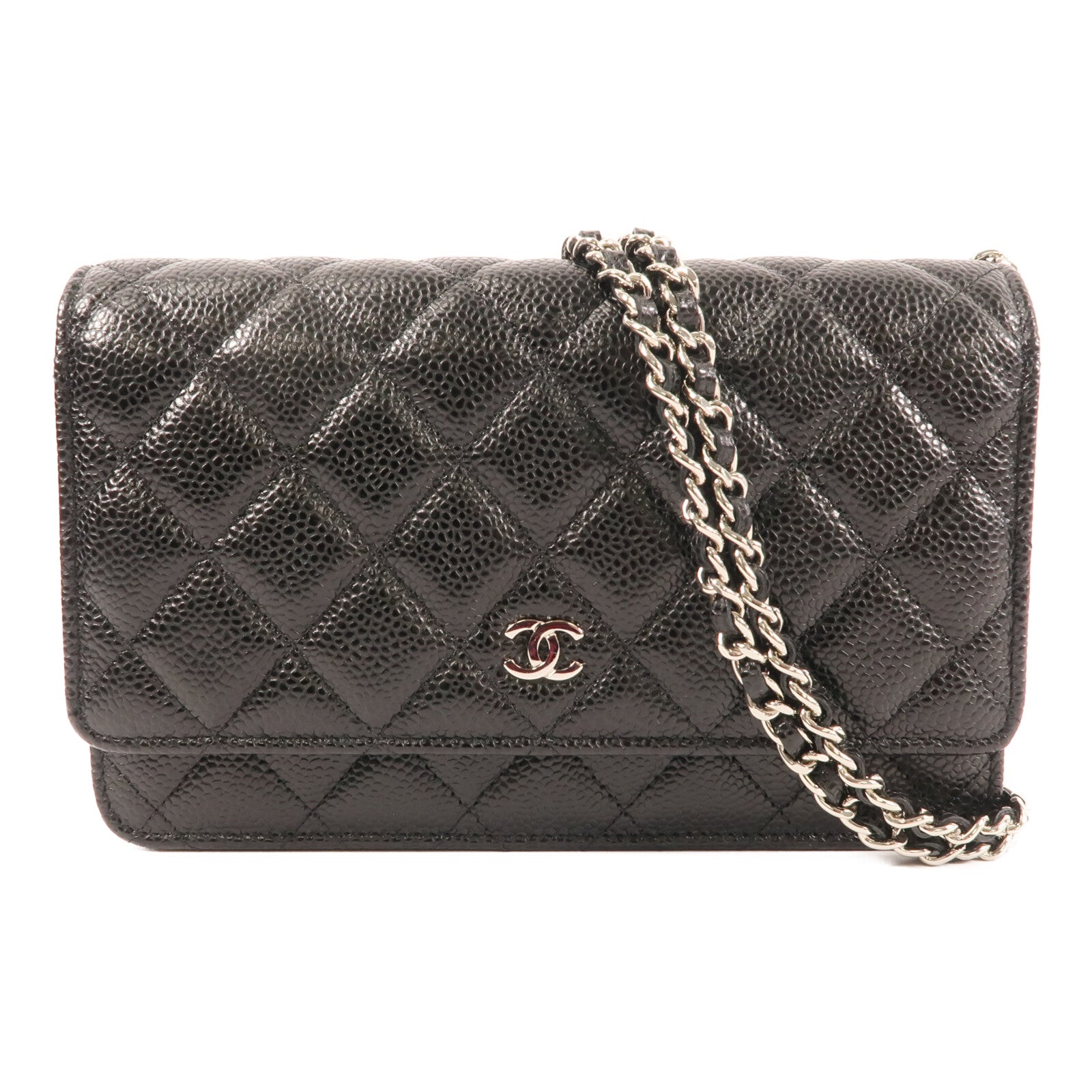 CHANEL WOC Wallet On Chain銀扣鏈帶肩背袋