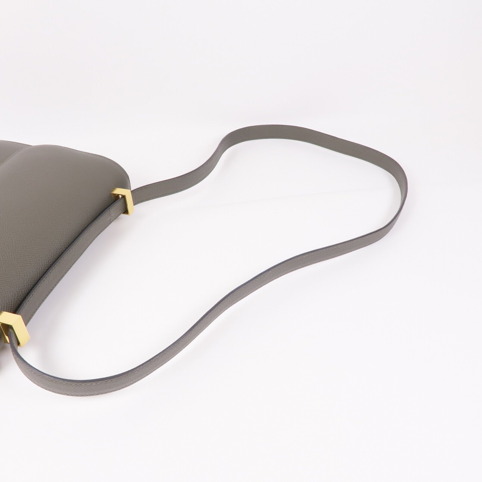 HERMES Epsom皮革Constance 24金扣肩背袋Vert De Gris