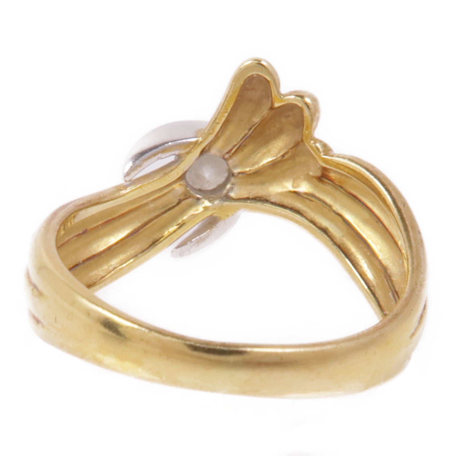 JEWELRY 【激減優惠】18K白金/黃金Diamond Ring鑽石戒指US#4.75