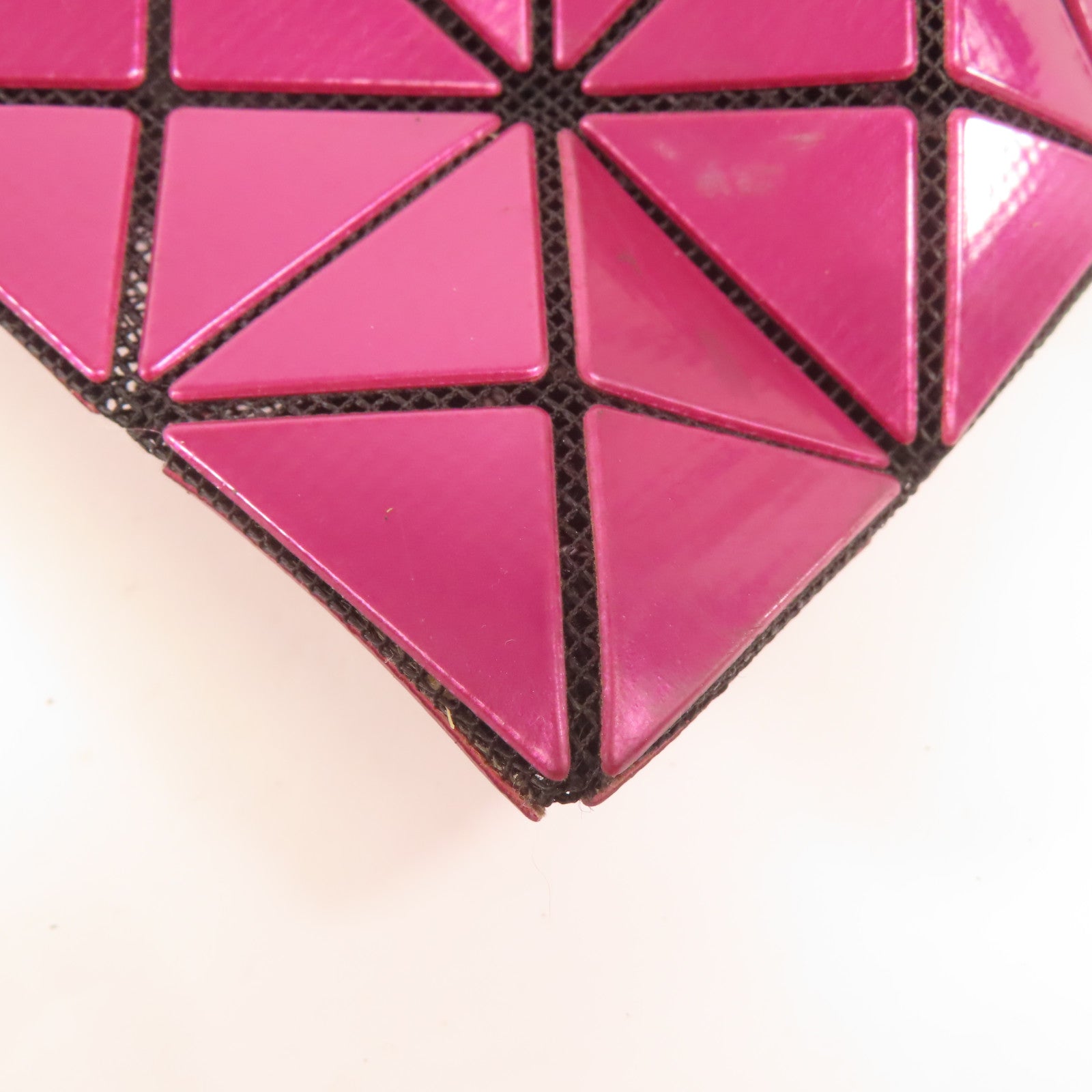 BAO BAO ISSEYMIYAKE Tote Bag Handbag PVC Purplish Red