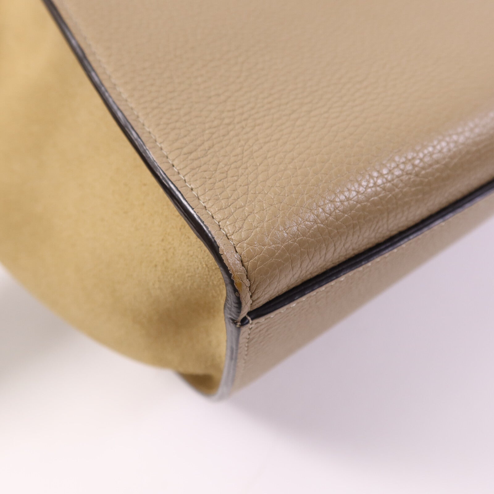 CELINE 【激減優惠】牛皮皮革Trapeze銀扣手挽肩背兩用袋