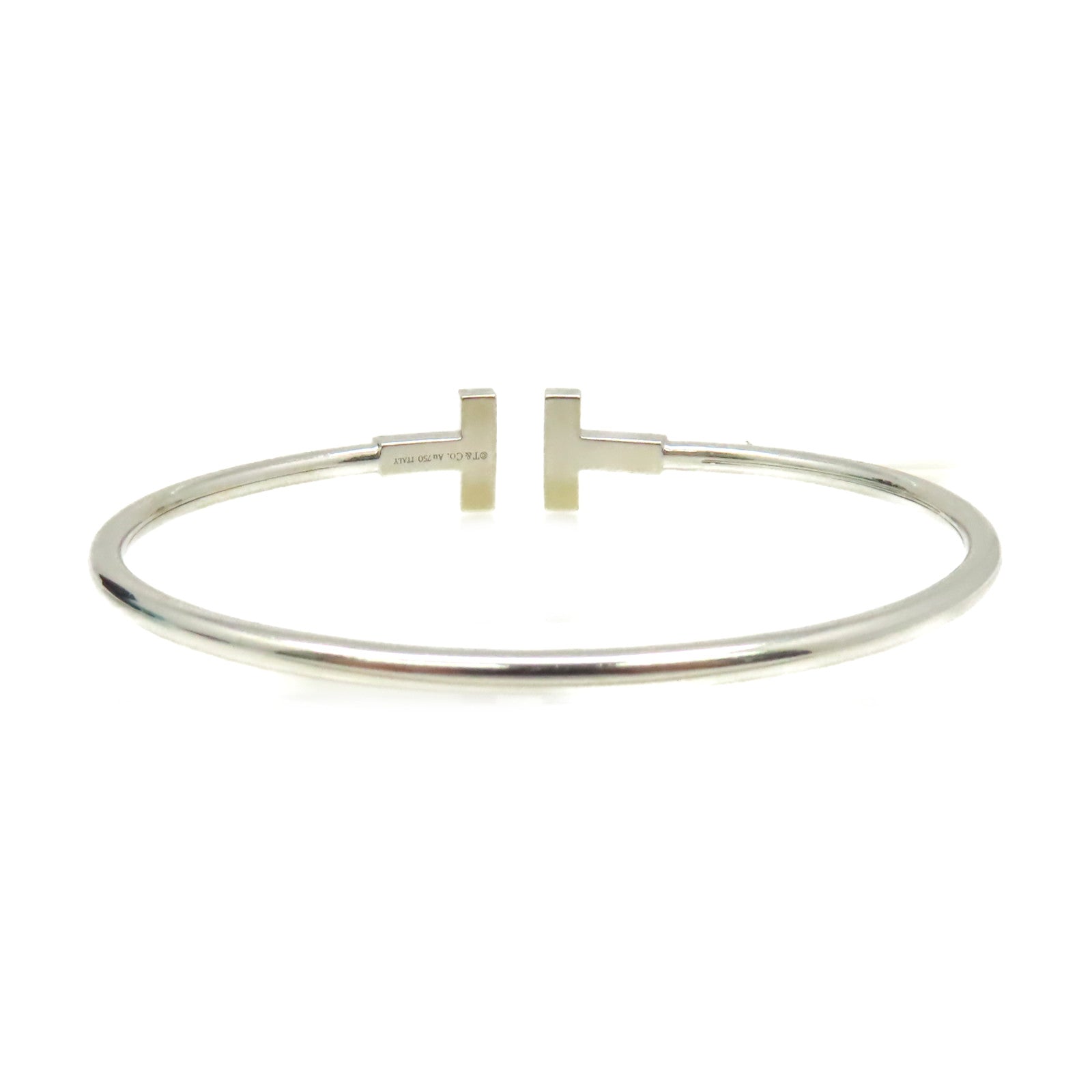 TIFFANY＆CO 【激減優惠】18K白金T Wire Bracelet鑽石手鏈