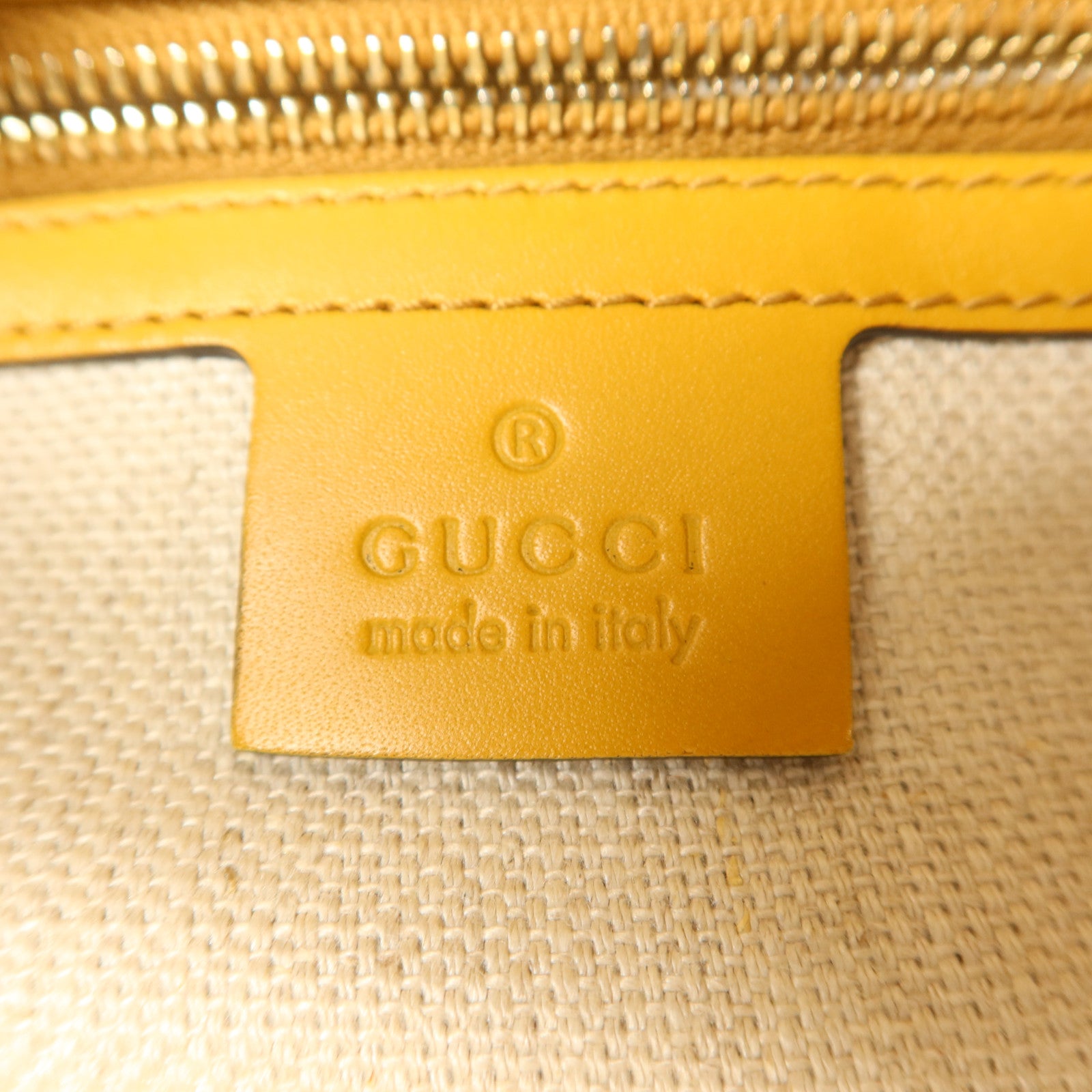GUCCI 帆布Tote Bag金扣手挽袋