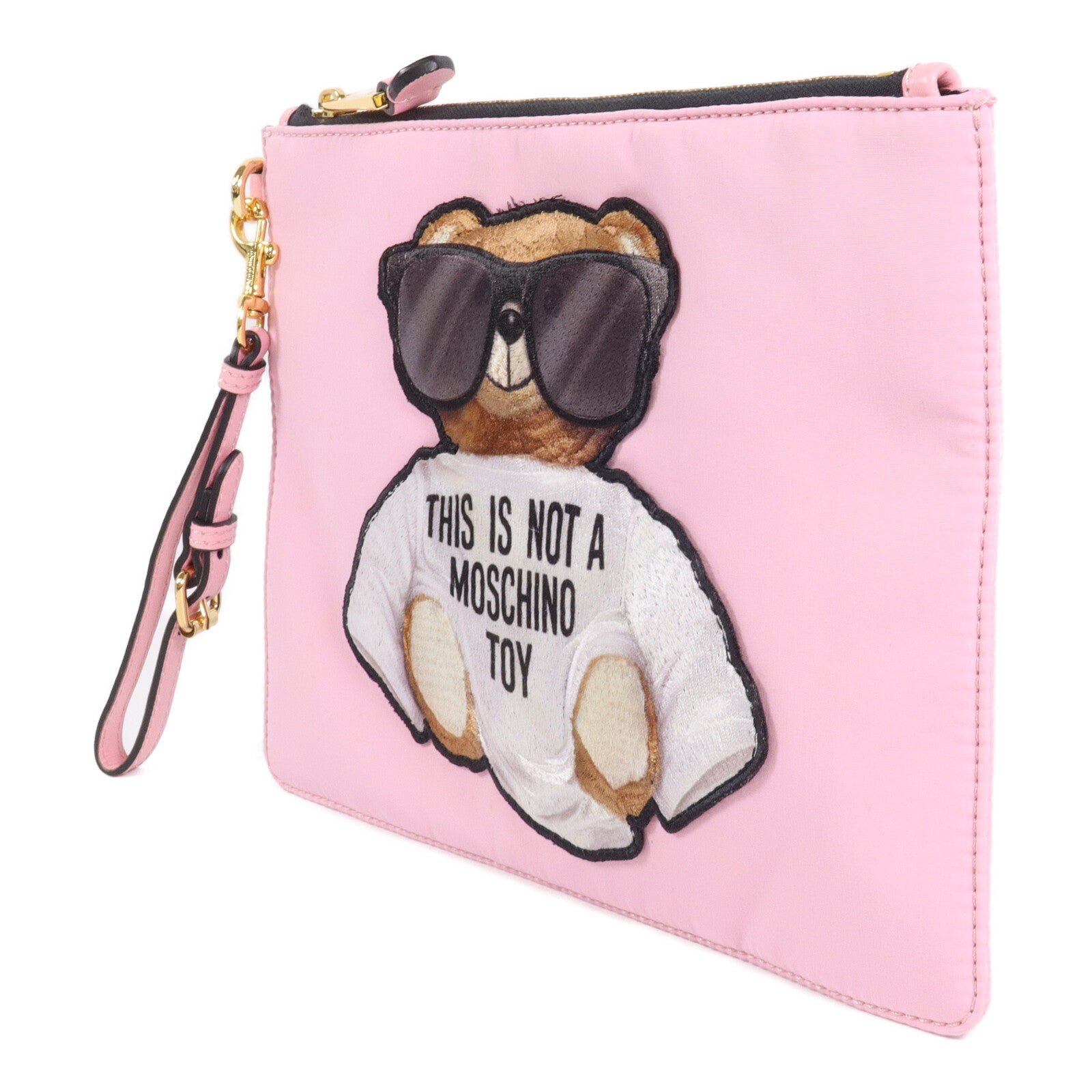 MOSCHINO 尼龍Bear Pouch手拿包
