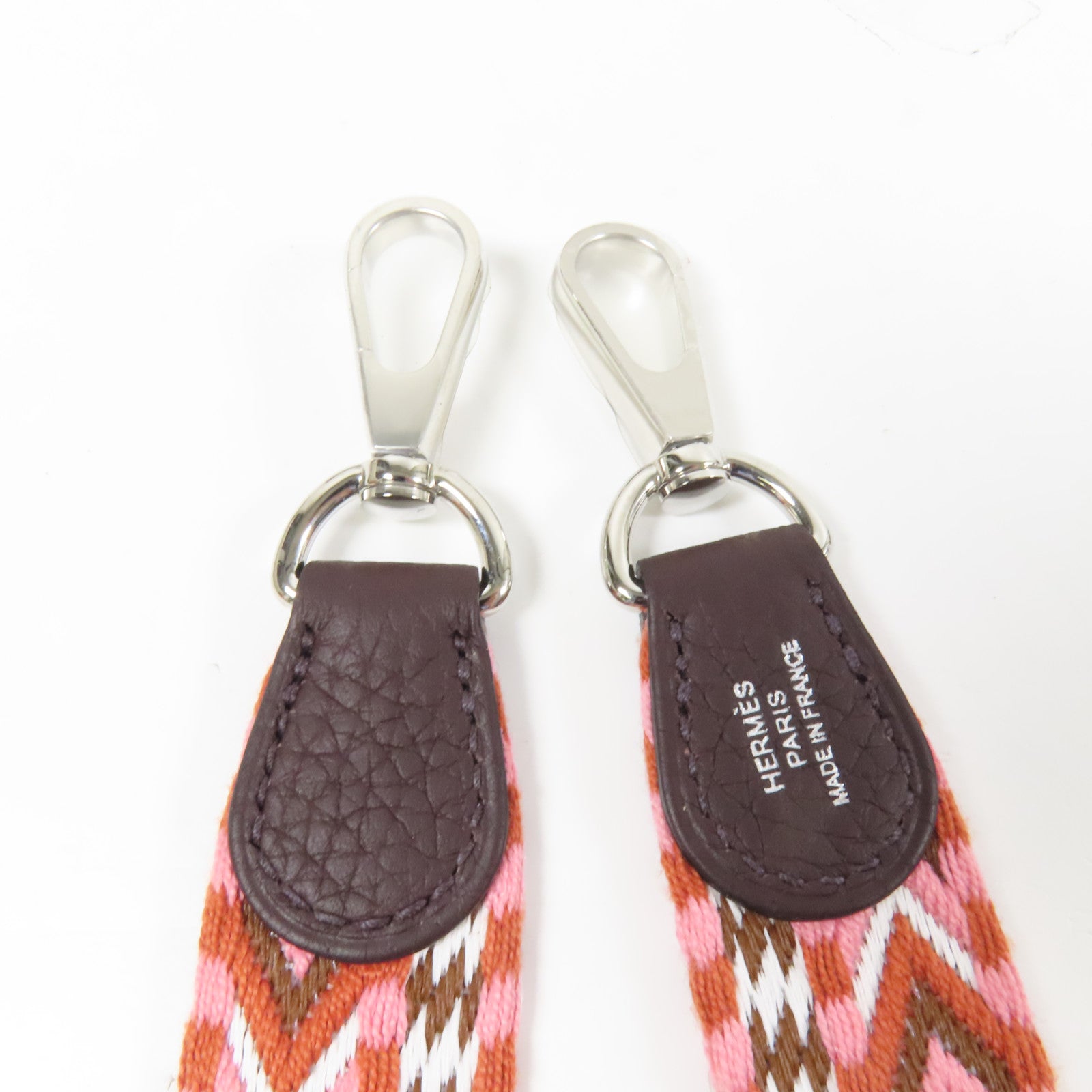 HERMES Clemence皮革Evelyne TPM銀扣肩背袋Rouge Sellier