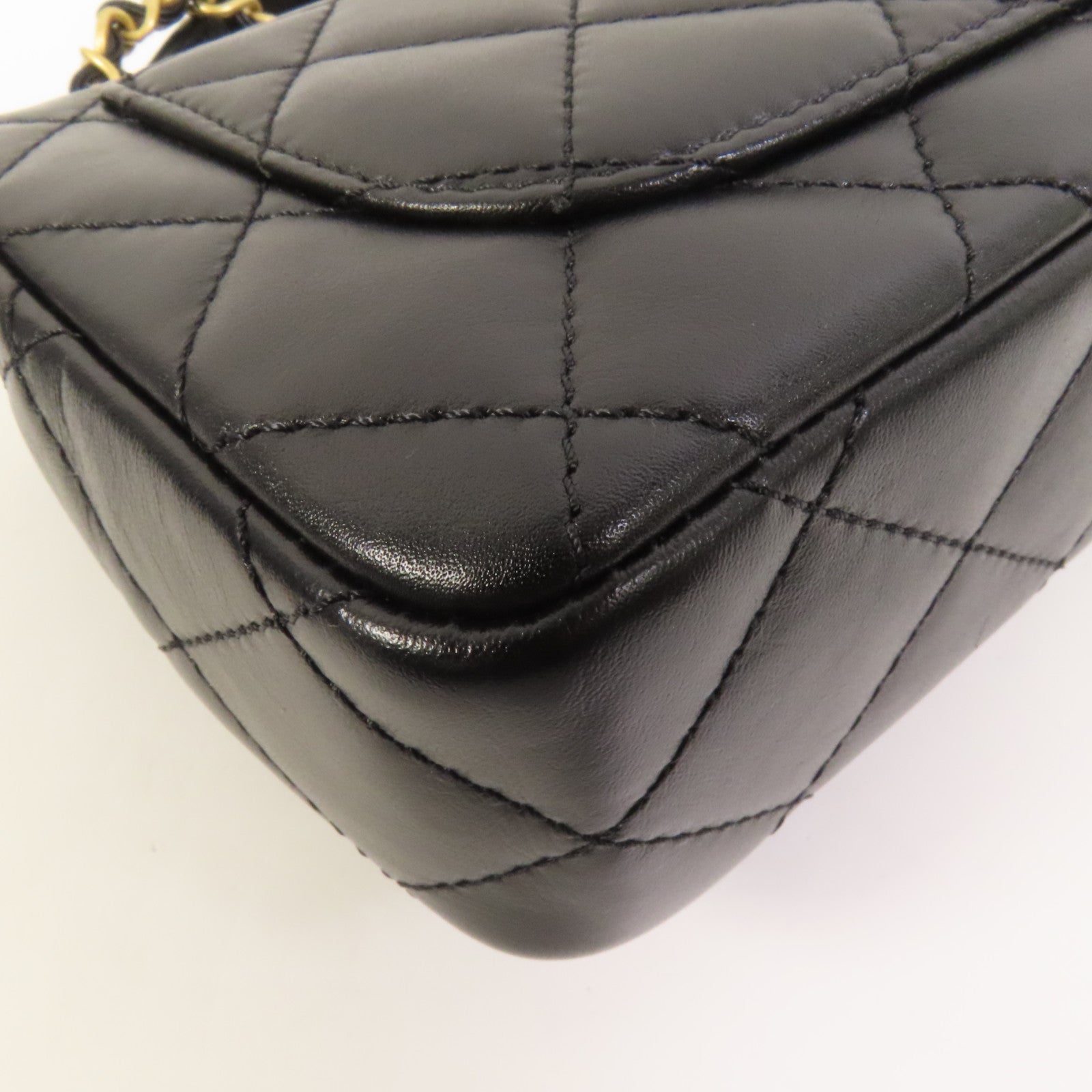 CHANEL 牛皮皮革Top Handle金扣手挽肩背兩用袋