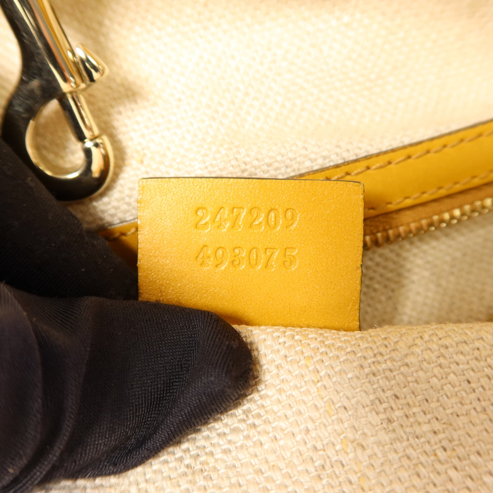 GUCCI 帆布Tote Bag金扣手挽袋