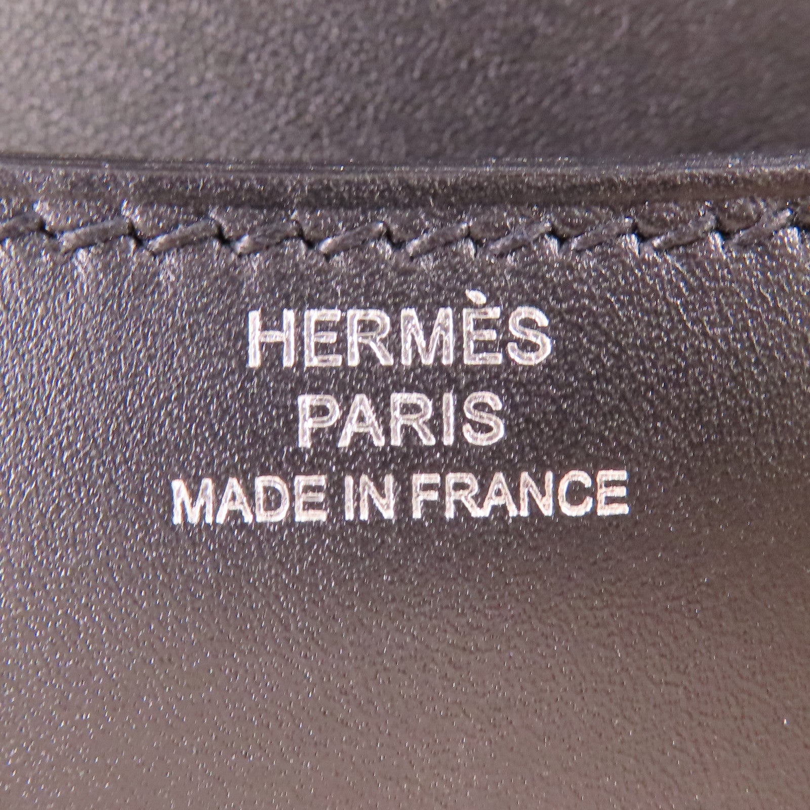 HERMES 【激減優惠】Swift皮革Constance Mini銀扣肩背袋Noir