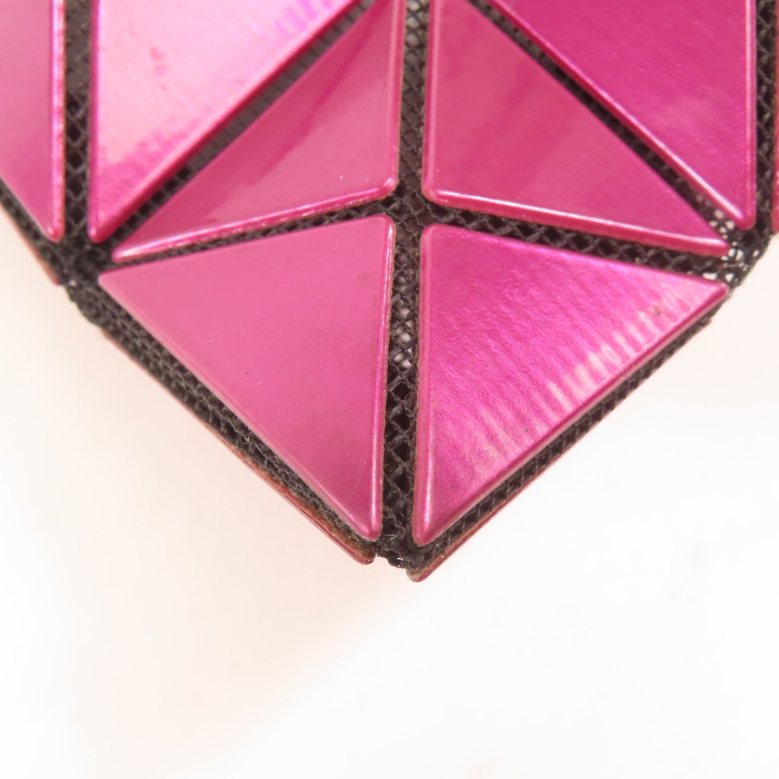 BAO BAO ISSEYMIYAKE Tote Bag Handbag PVC Purplish Red